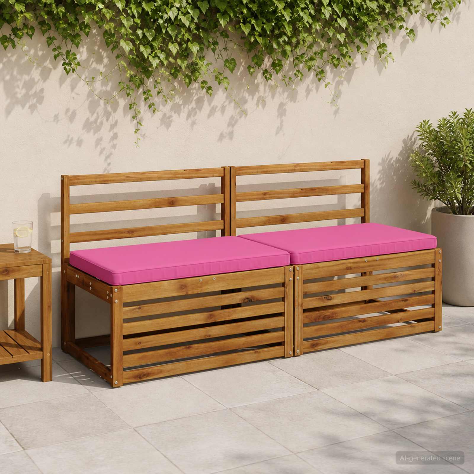2-osaline Padi Pinkidele VUGHT 2 tk 100% Polüester Roosa