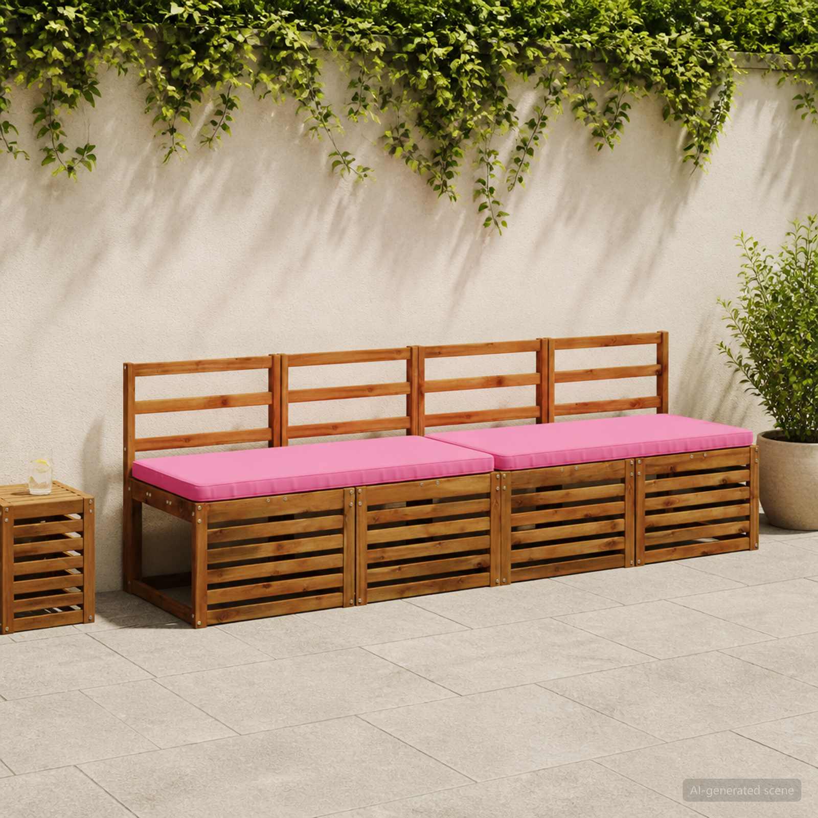 2-osaline Padi Pinkidele VUGHT 2 tk 100% Polüester Roosa