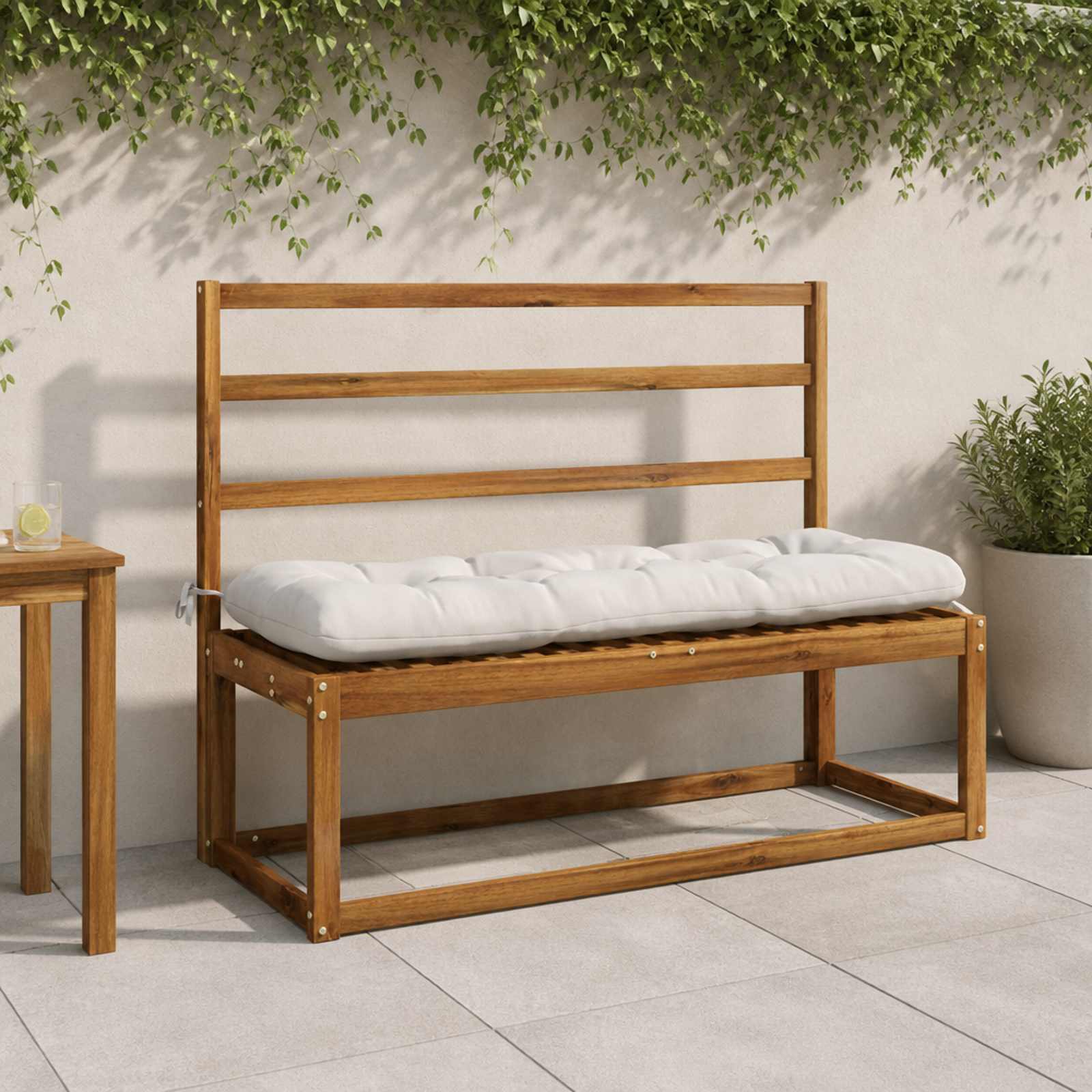 Pingipadja VIANEN 100% Polüester Valge 130 x 40 x 12 cm