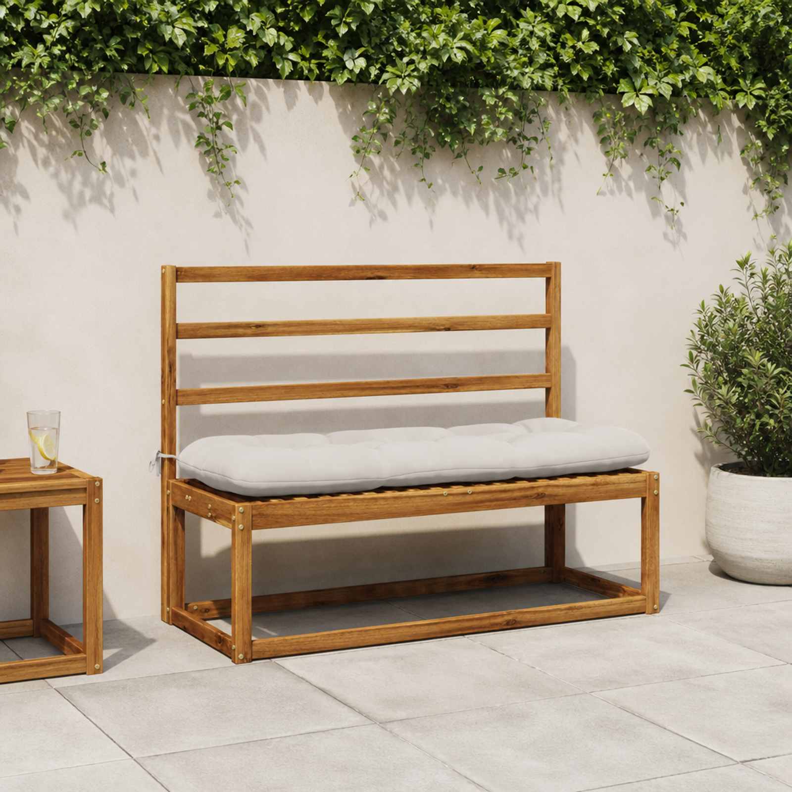 Pingipatjad VIANEN 2 tk 100% Polüester Valge 120 x 40 x 12 cm