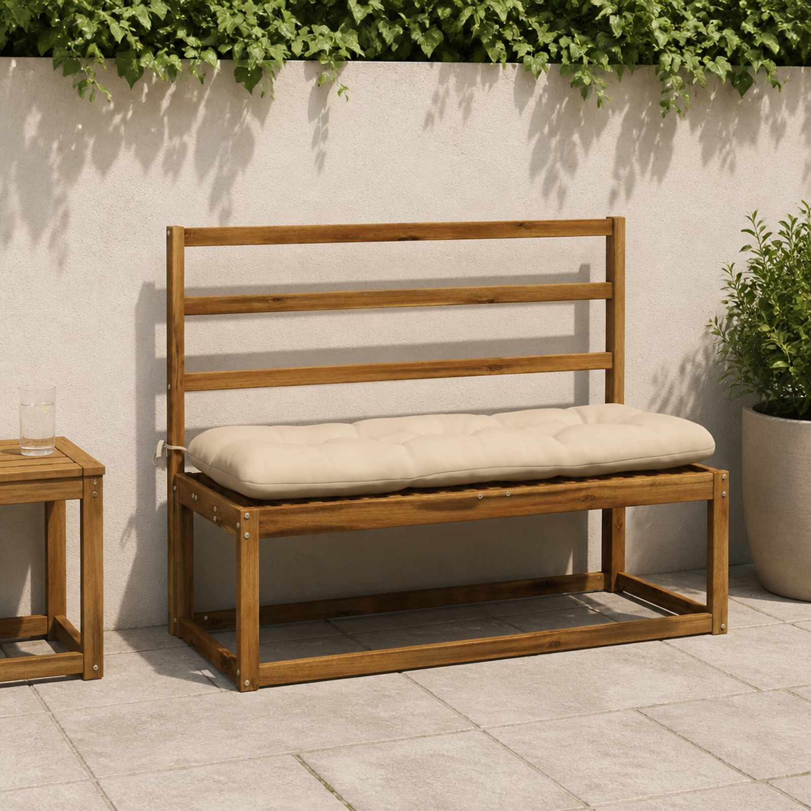 Pingipadja VIANEN 100% Polüester Kreemjas 100 x 40 x 12 cm