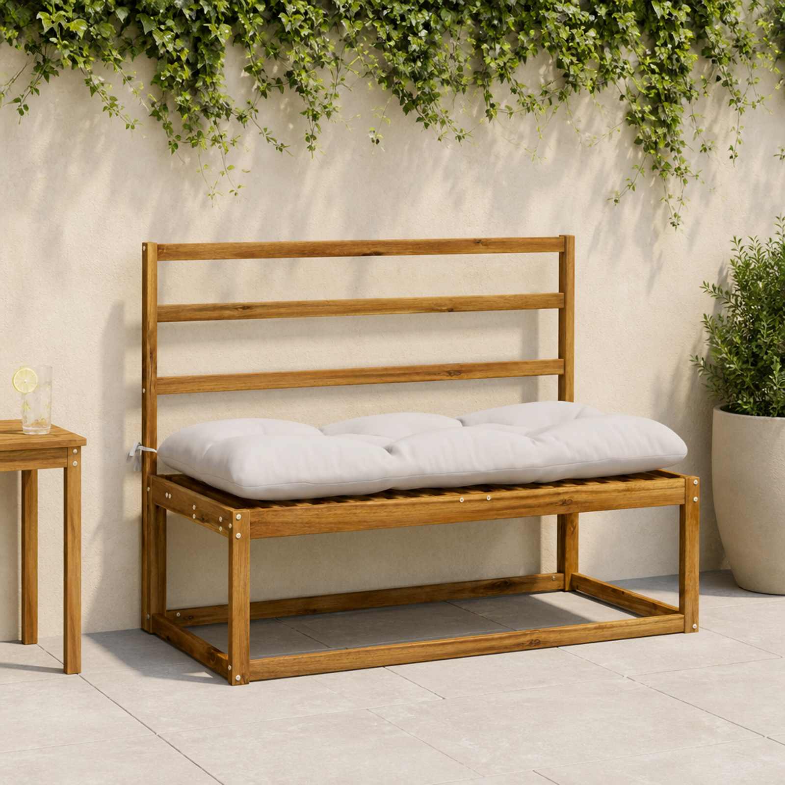 Pingipatjad VIANEN 2 tk 100% Polüester Valge 130 x 50 x 12 cm