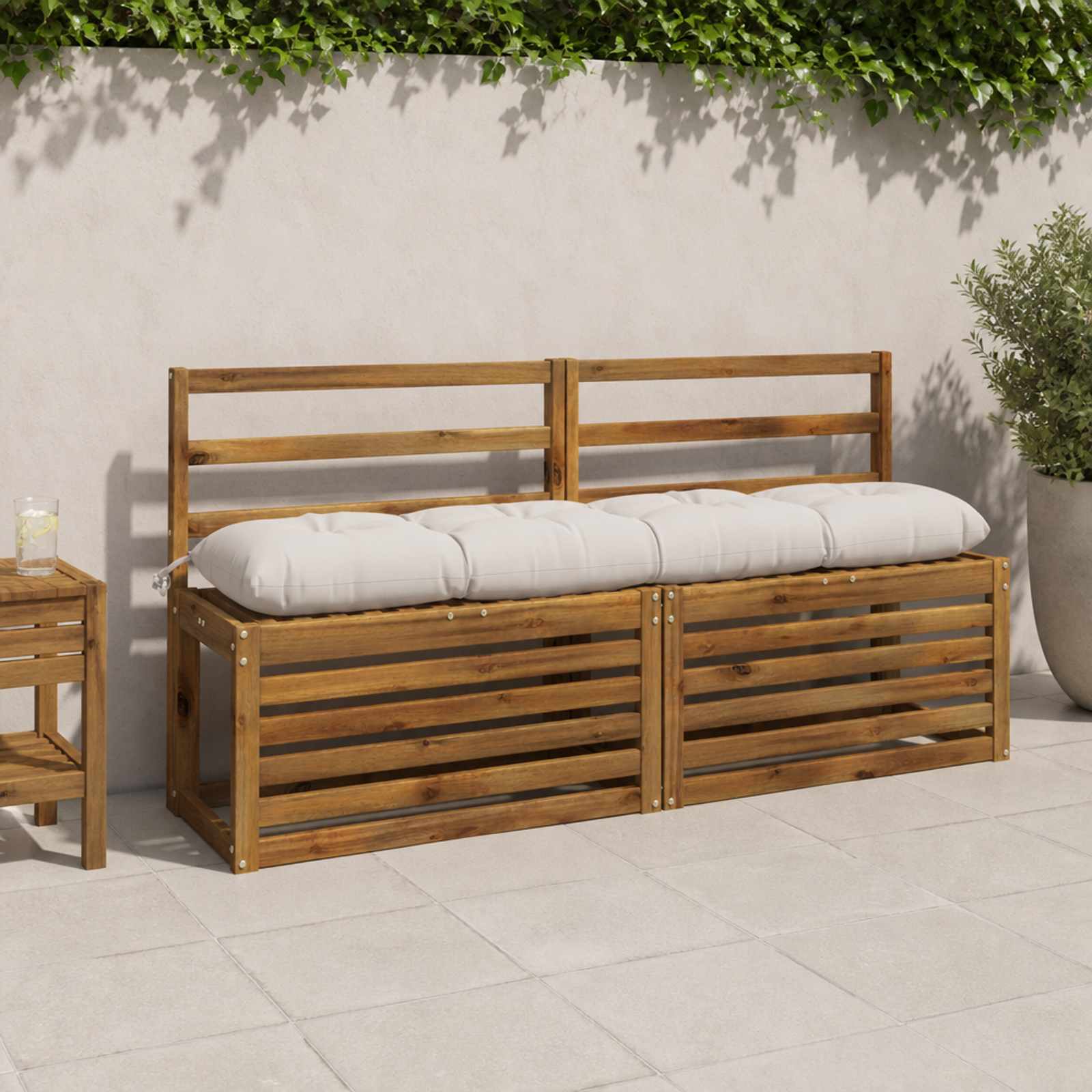 Pingipatjad VIANEN 2 tk 100% Polüester Valge 160 x 30 x 12 cm