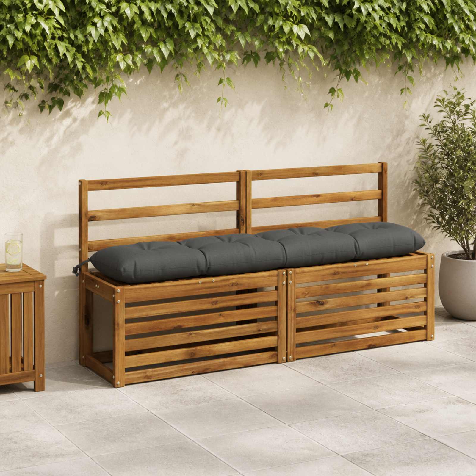 Pingipatjad VIANEN 2 tk 100% Polüester Antratsiit