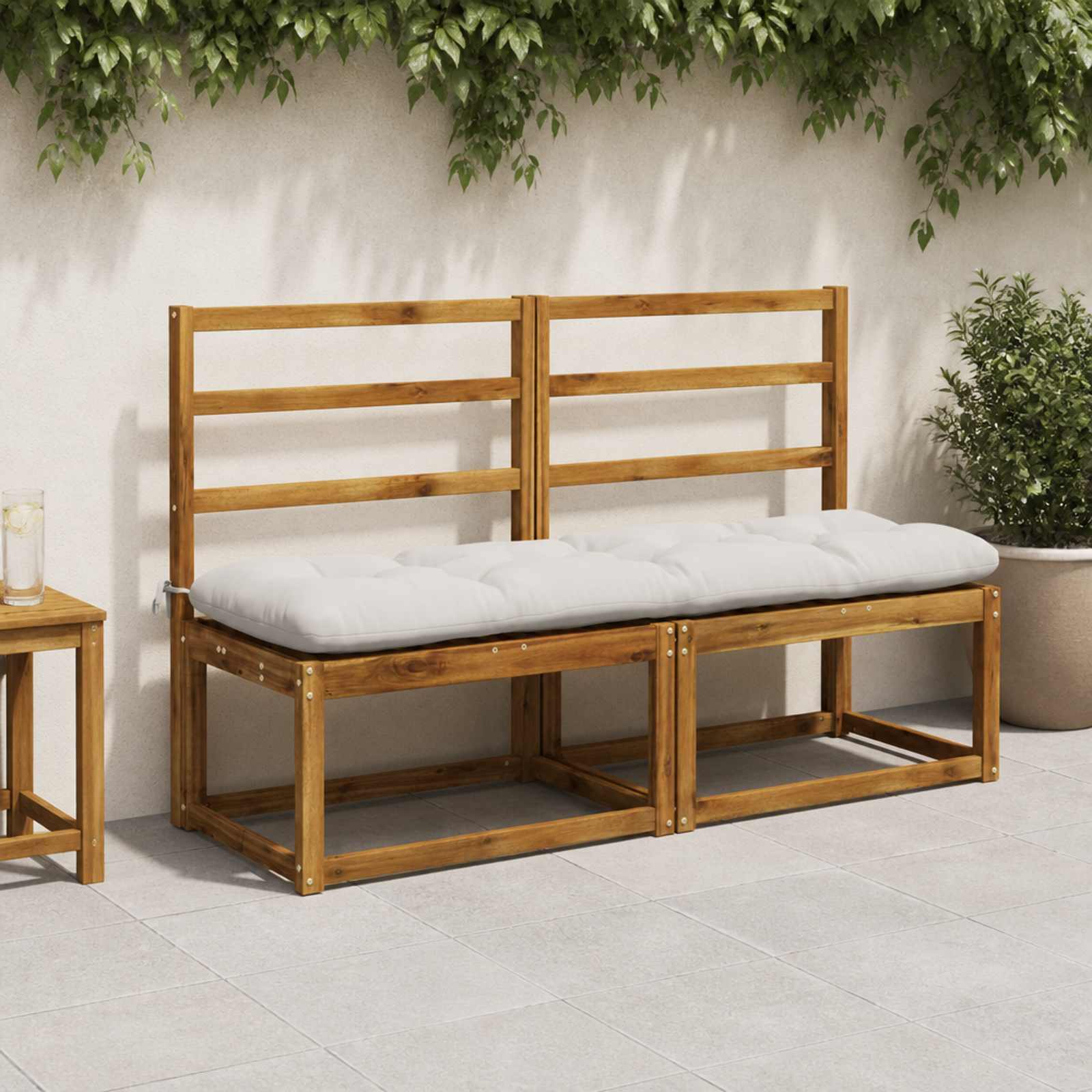 Pingipadja VIANEN 100% Polüester Valge 150 x 40 x 12 cm