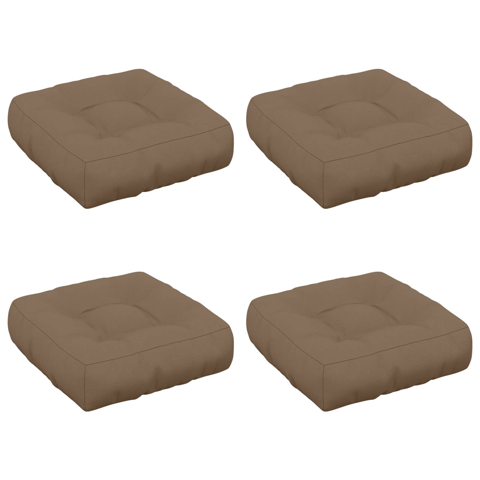 4-osalised istepad VIANEN 4 tk 100% Polüester Pruunikashall