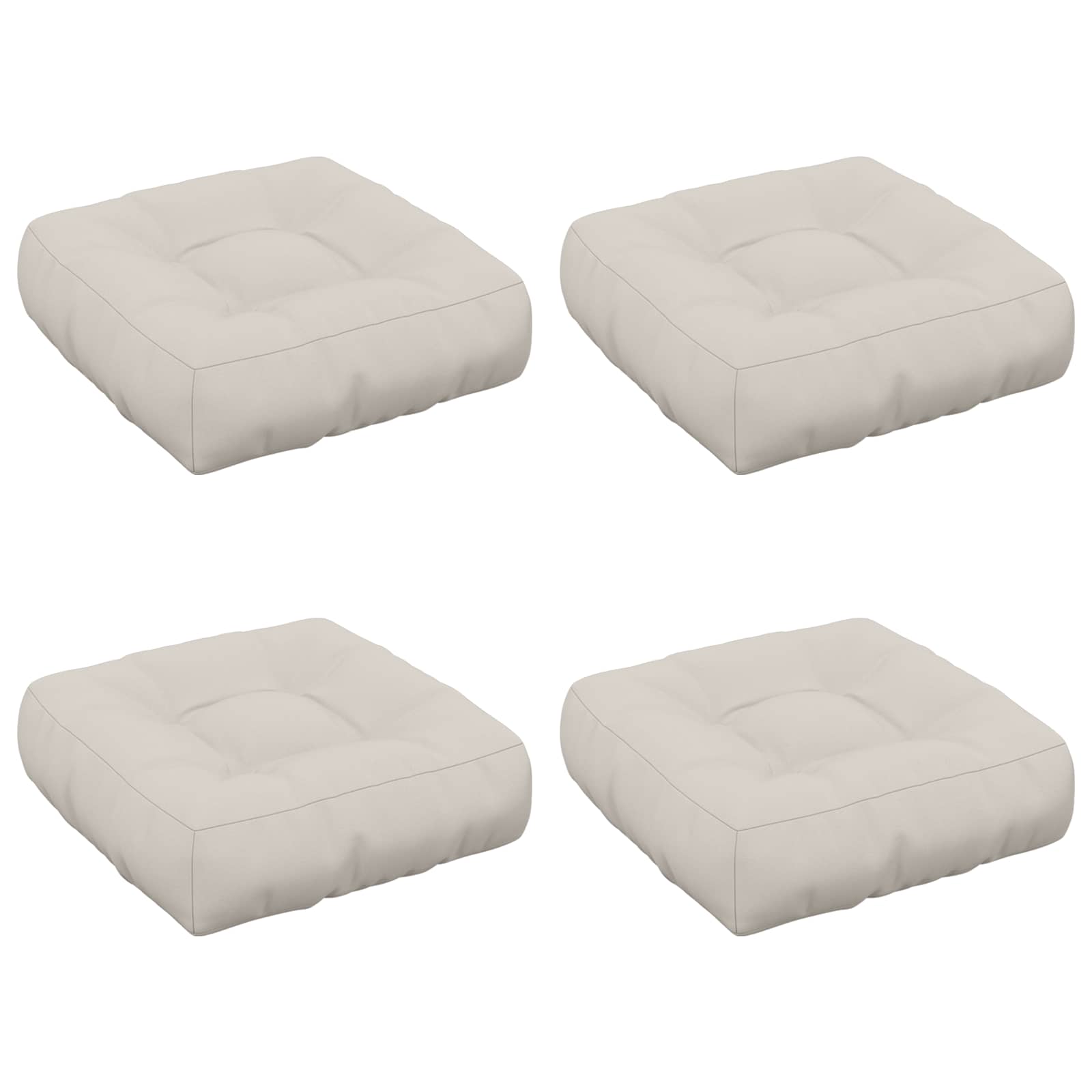 4-osalised istepad VIANEN 4 tk 100% Polüester Valge