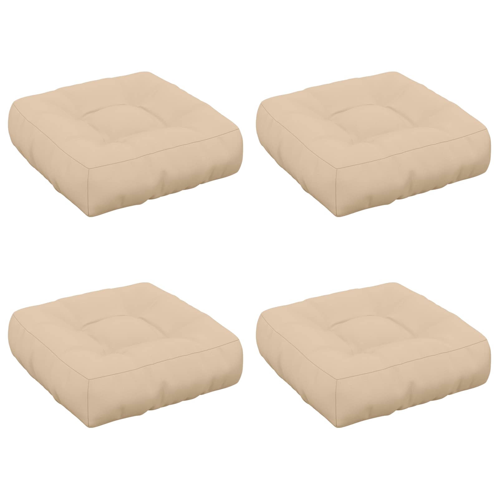 4-osalised istepad VIANEN 4 tk 100% Polüester Kreemjas