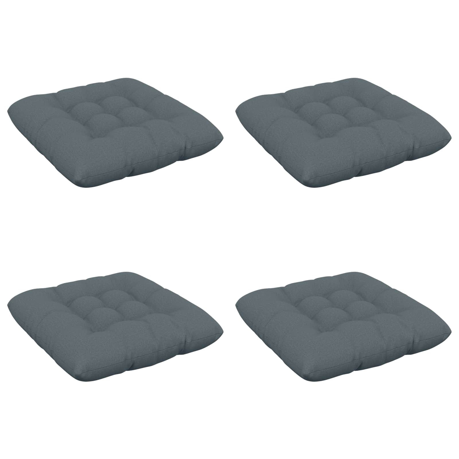 Istumispatjad VIANEN 4 tk 100% Polüester Sinine 45 x 45 x 12 cm