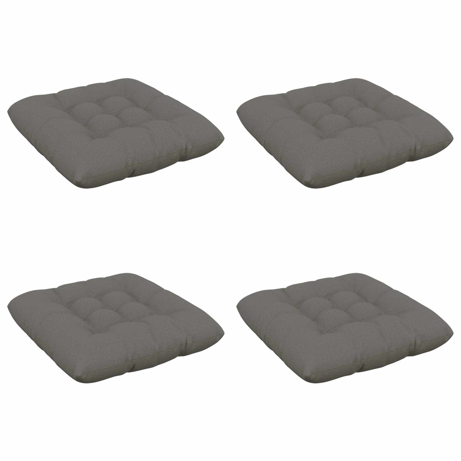 Istumispatjad VIANEN 4 tk 100% Polüester Hall 50 x 50 x 12 cm