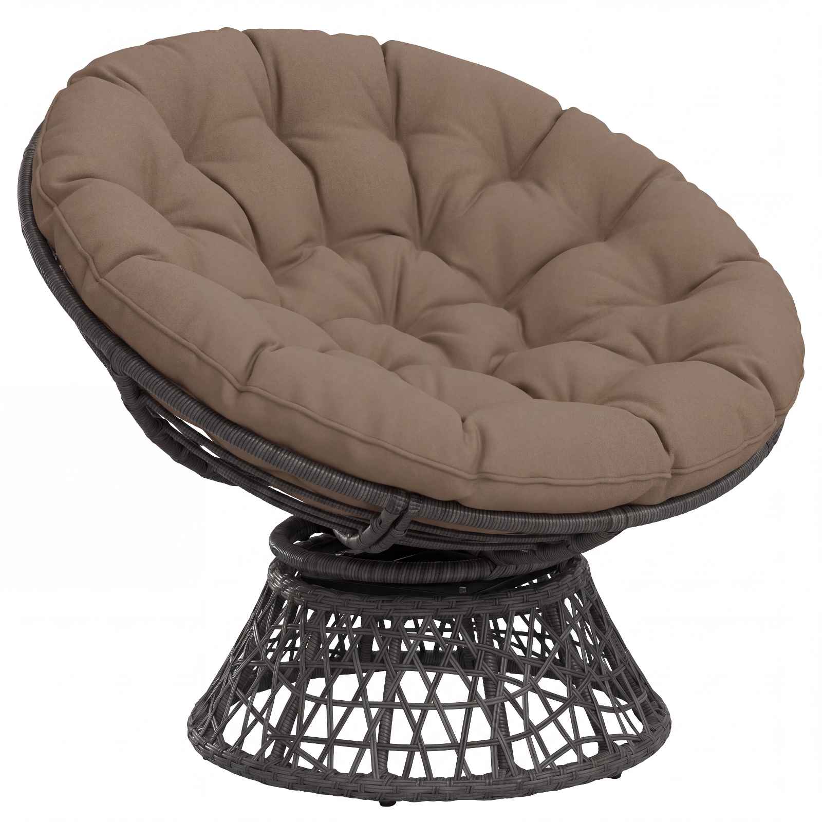 Papasan tooli vaip VIANEN 100% Polüester Pruunikashall