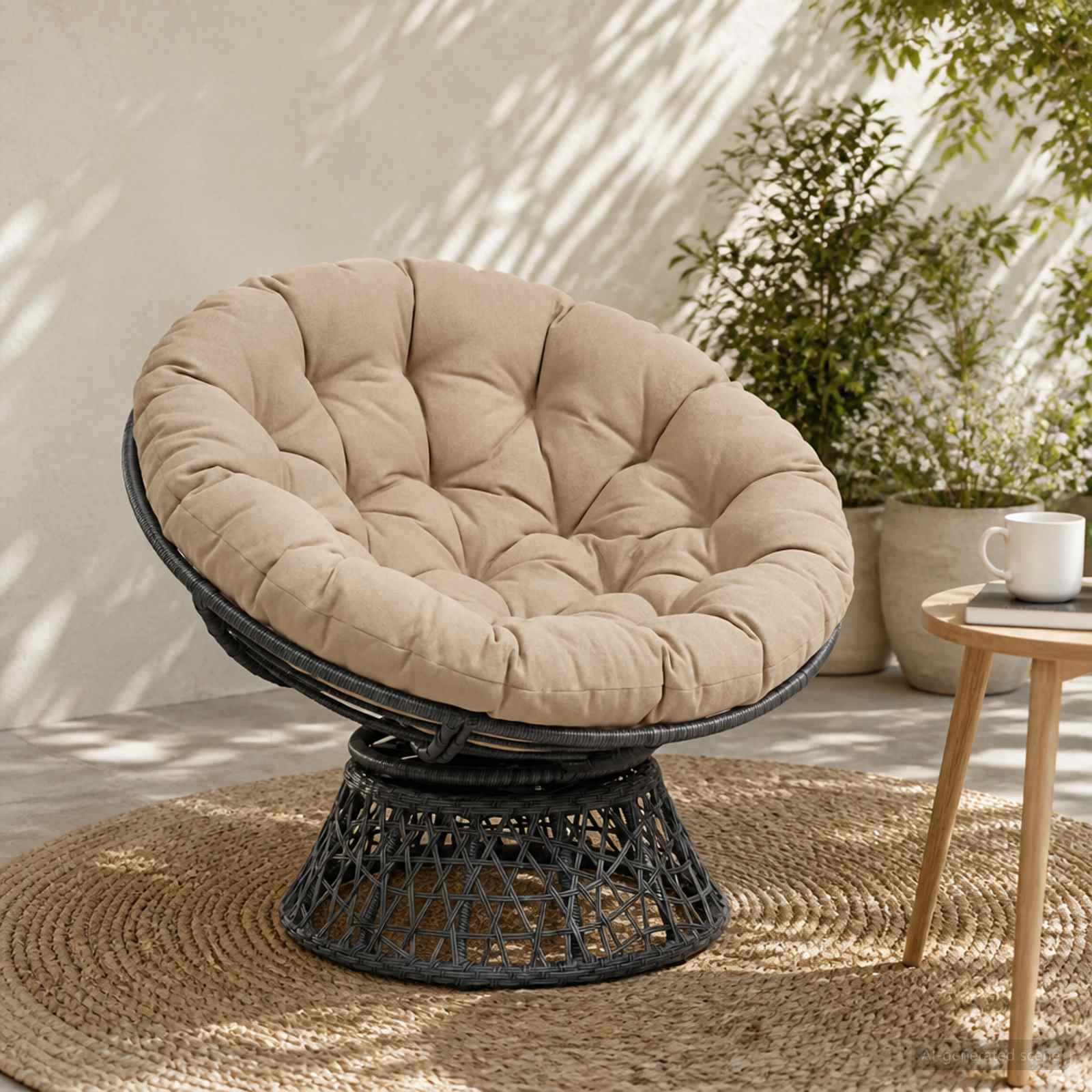 Papasan tooli vaip VIANEN 100% Polüester Liivakarva