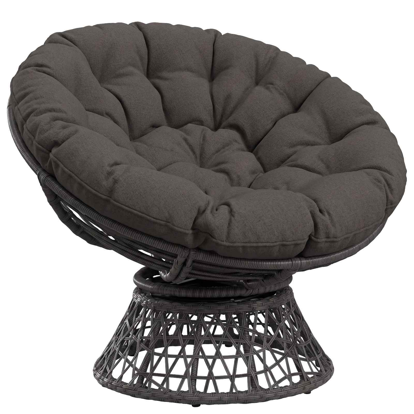 Papasan tooli vaip VIANEN 100% Polüester Antratsiit