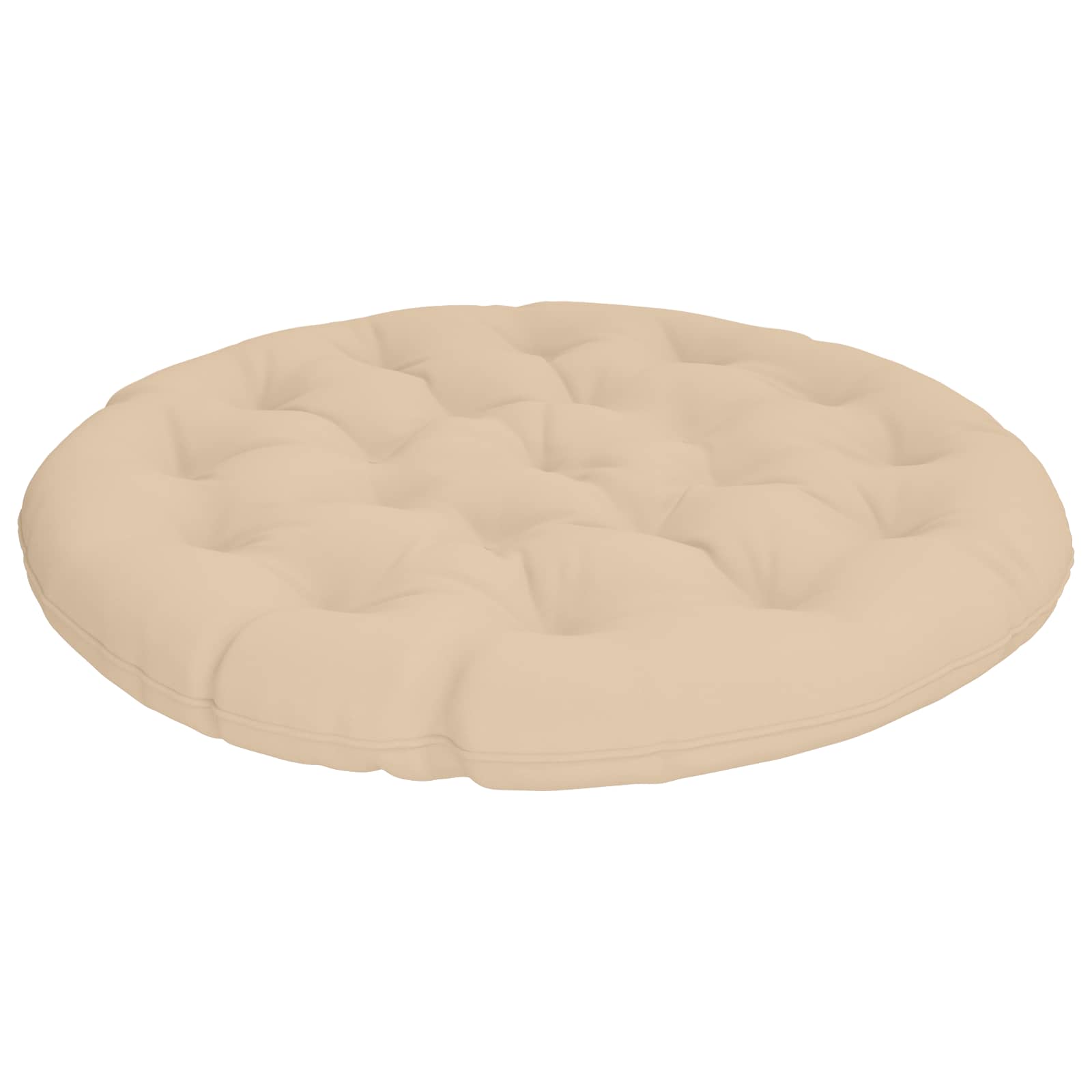 Papasan tooli vaip VIANEN 100% Polüester Kreemjas Ø 100 x 12 cm