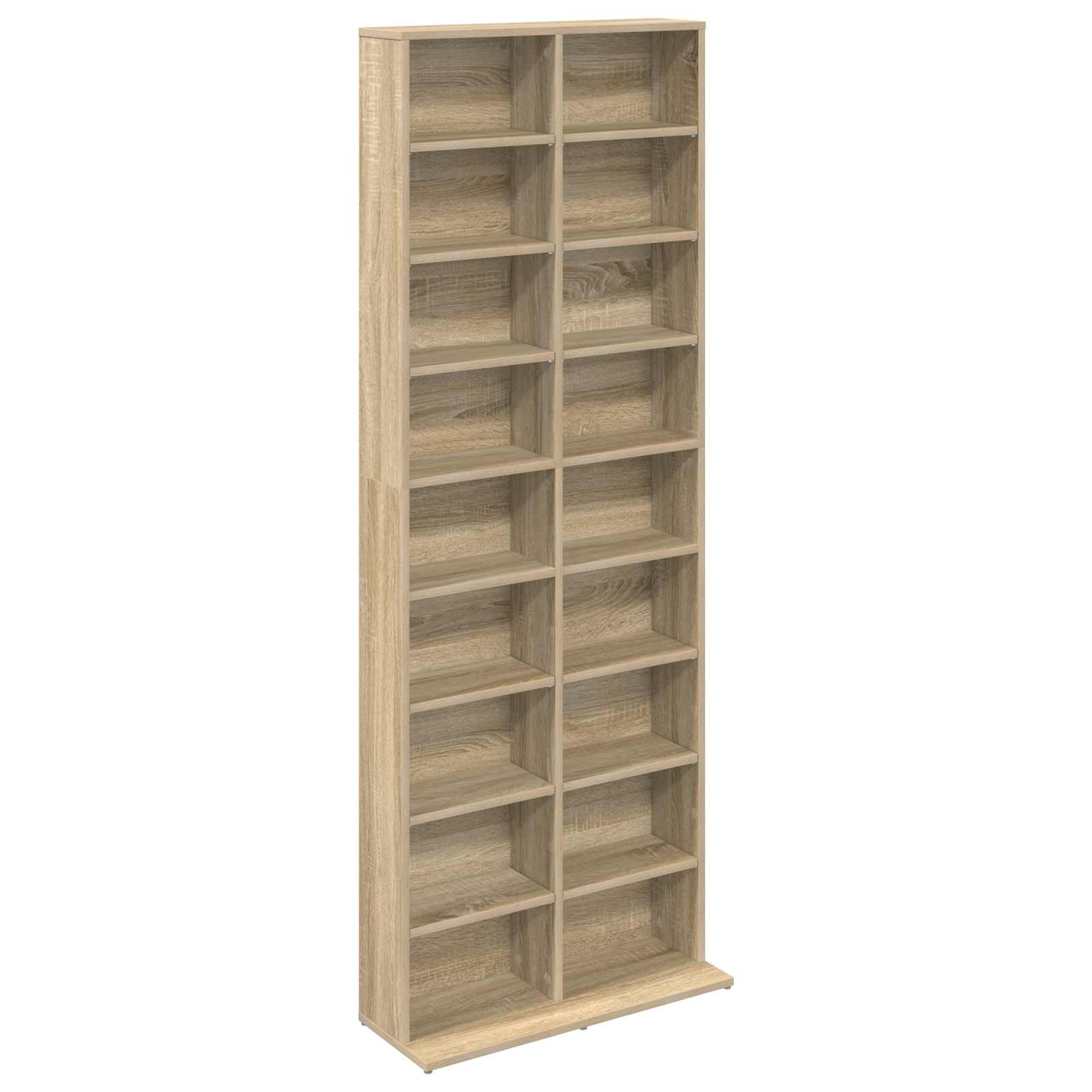CD kapp Sonoma tamm 65 x 23,5 x 175 cm Tehispuit