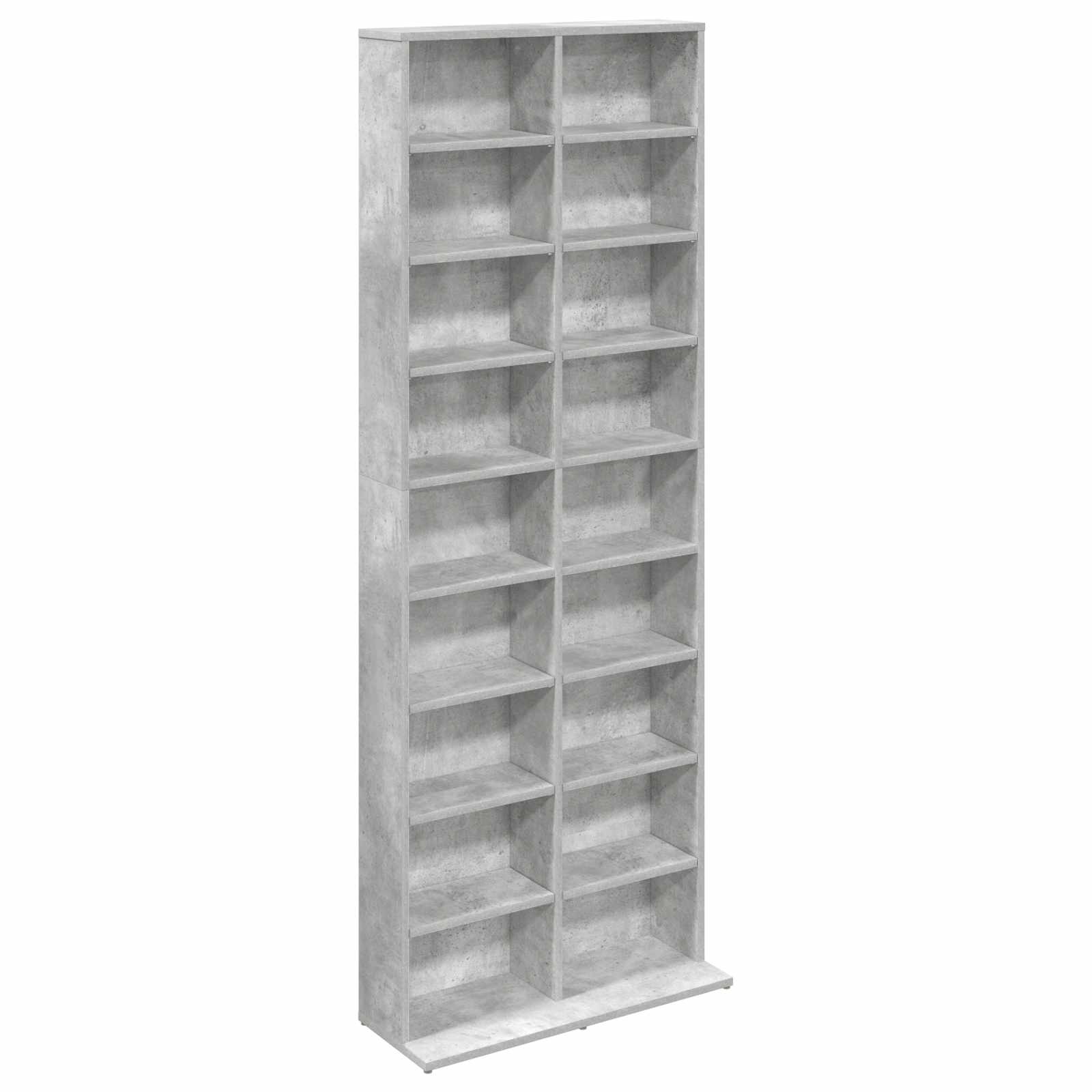 CD kapp Betoonhall 65 x 23,5 x 175 cm Tehispuit