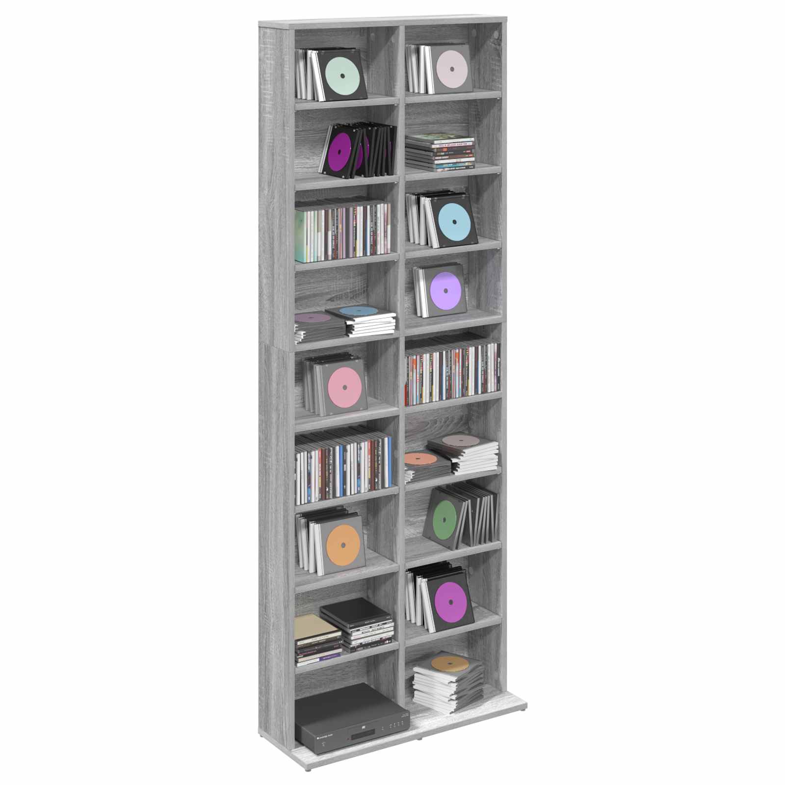 CD kapp Hall Sonoma 65 x 23,5 x 175 cm Tehispuit