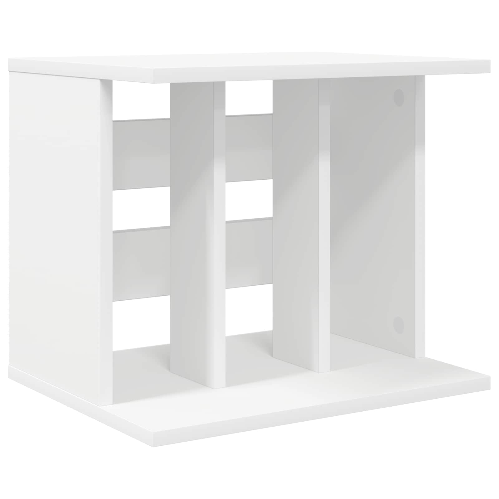 Vinüüli plaatide hoidmine Valge 42 x 33 x 36 cm Tehispuit