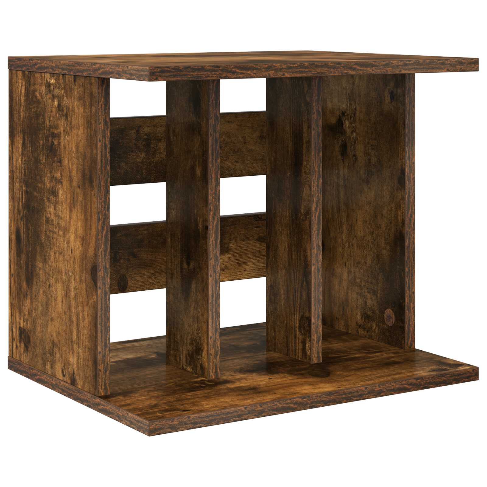 Vinüüli plaatide hoidmine Suitsutatud tamm 42 x 33 x 36 cm