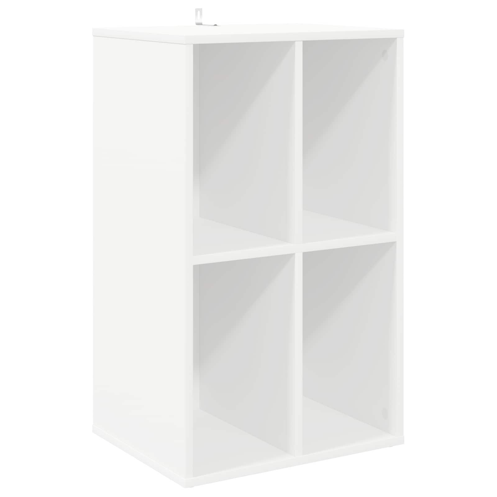 Plaadikapp Valge 44,5 x 36,5 x 74,5 cm Tehispuit