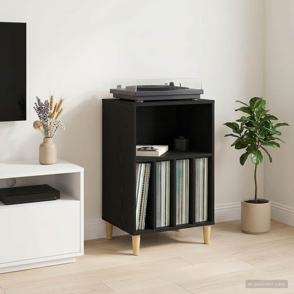 Plaadi Alus Must tamm 47 x 39,5 x 74,5 cm Tehispuit
