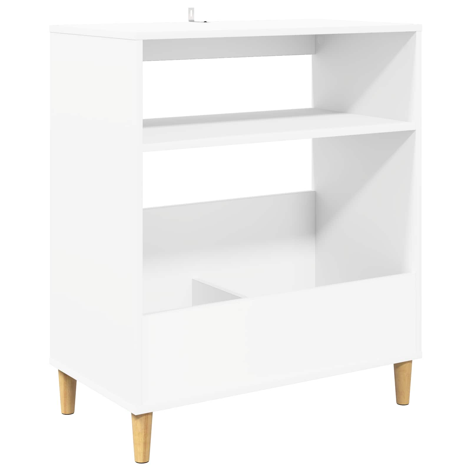 Plaadimängija alus Valge 71 x 39,5 x 83 cm Tehispuit