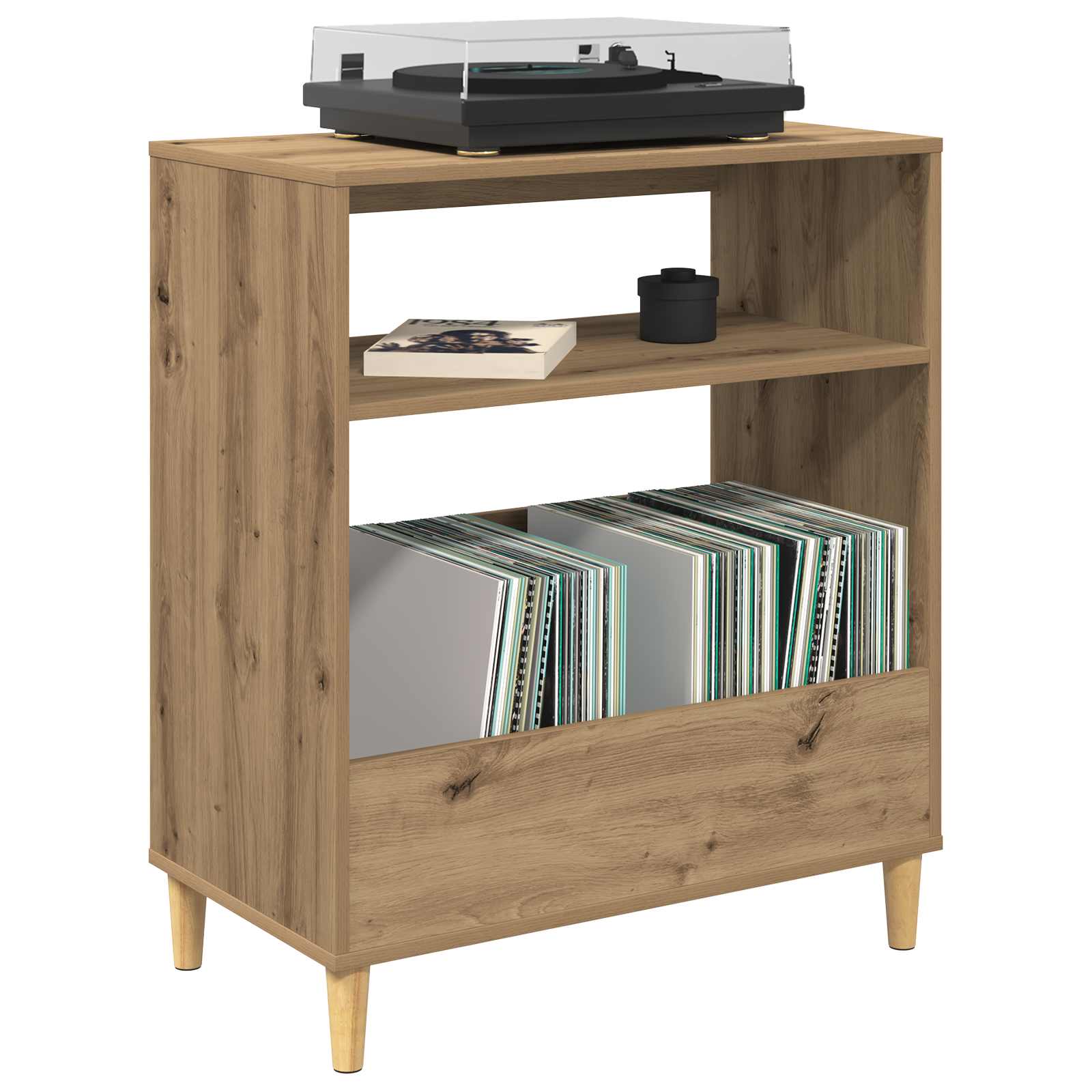 Plaadimängija alus Artisan tamm 71 x 39,5 x 83 cm Tehispuit