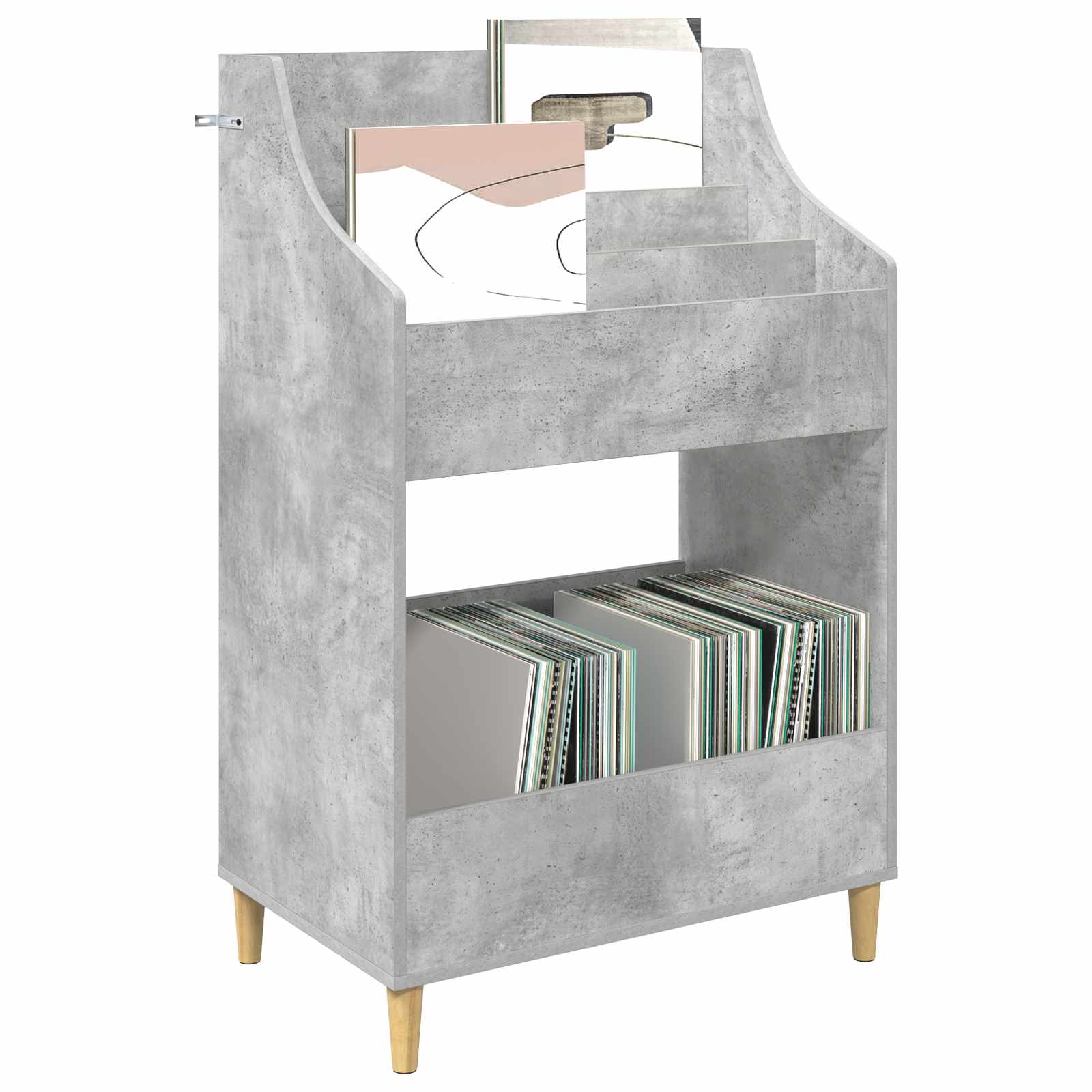 Meedia riiulid Betoonhall 70,5 x 46 x 112 cm Tehispuit
