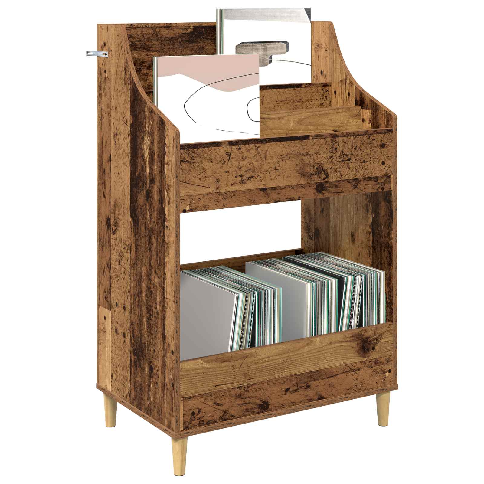 Meedia riiulid Vana puit 70,5 x 46 x 112 cm Tehispuit