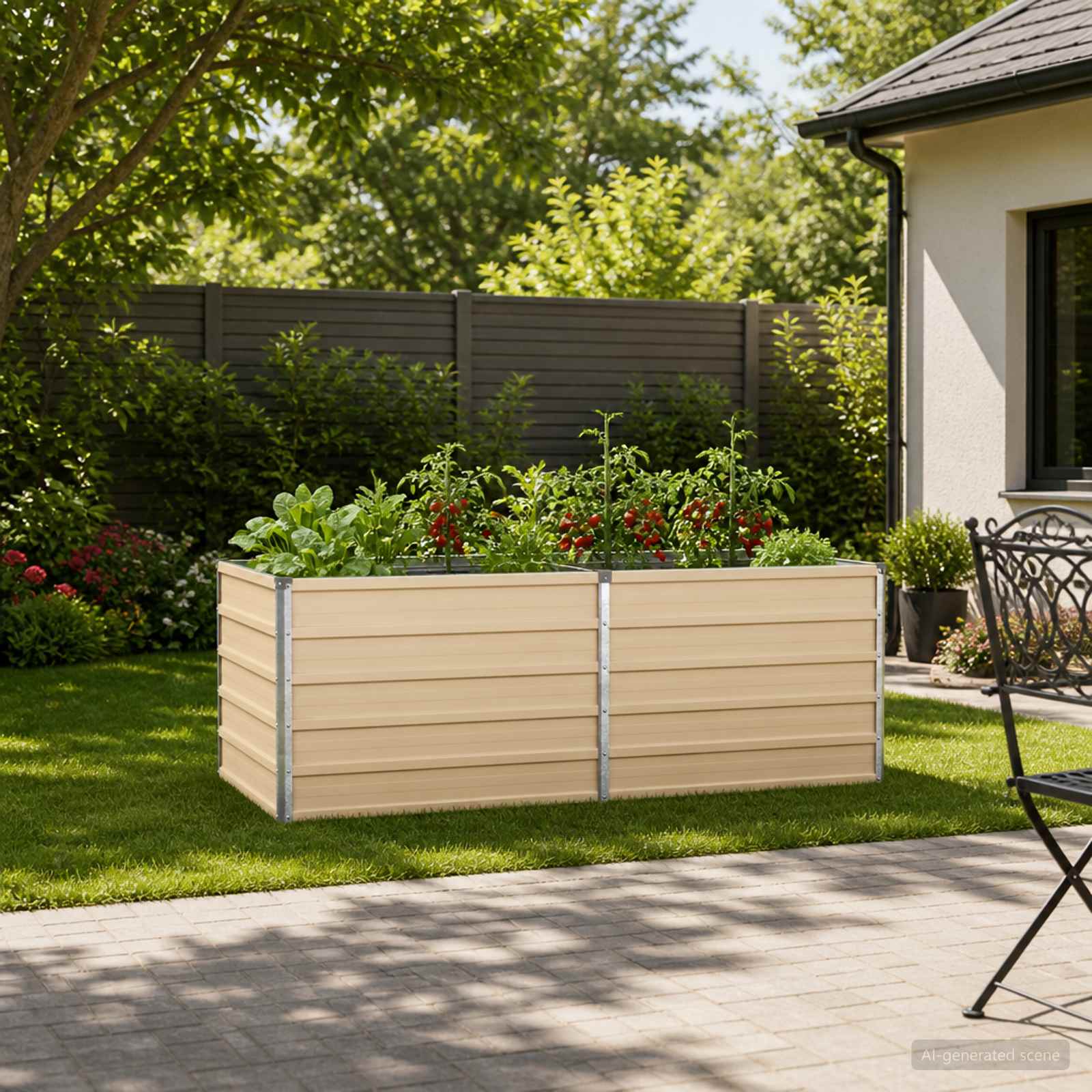 Tõstetud Aiapeenar Ebarealne 163 x 80 x 55 cm Teras