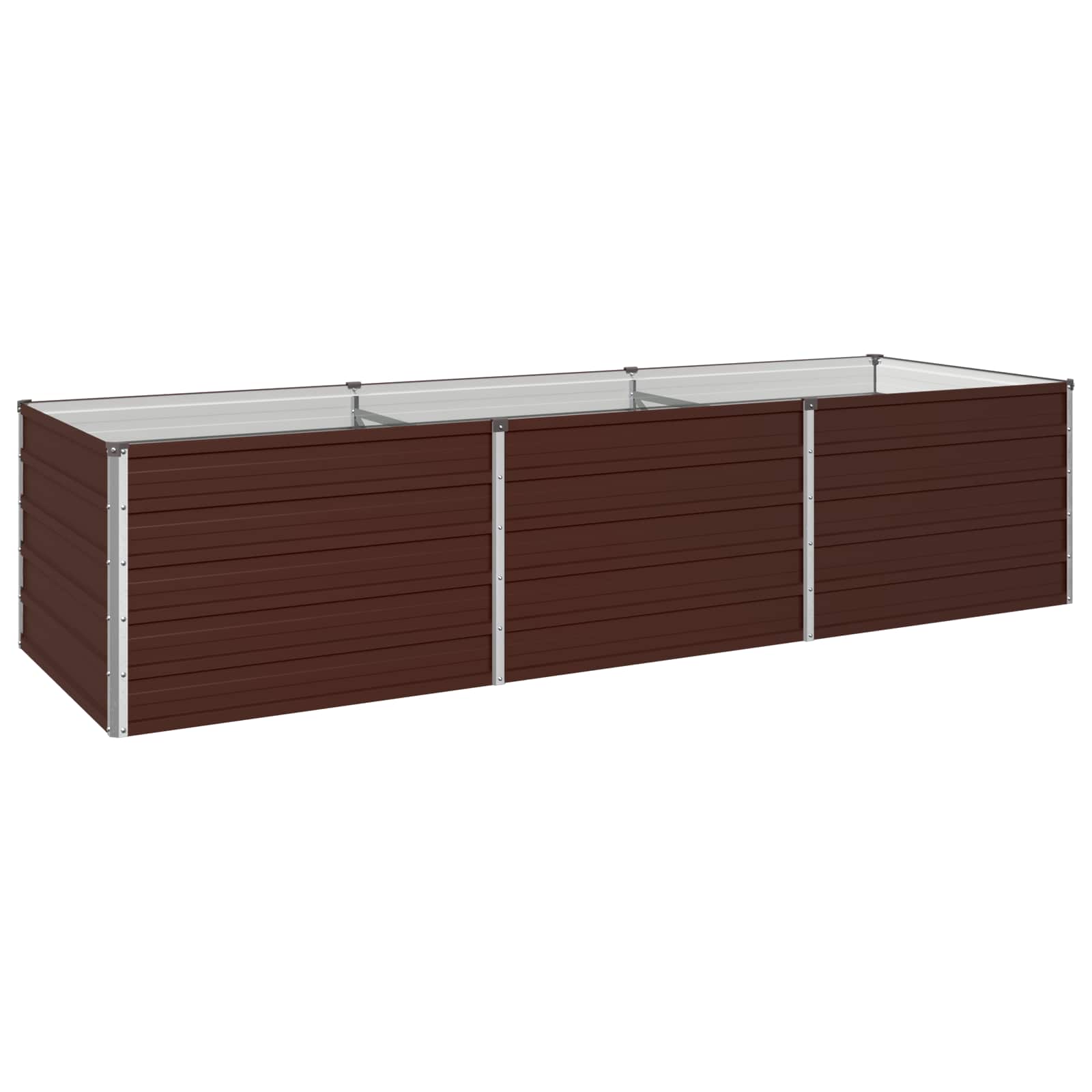 Tõstetud Aiapeenar Pruun 242 x 80 x 55 cm Teras
