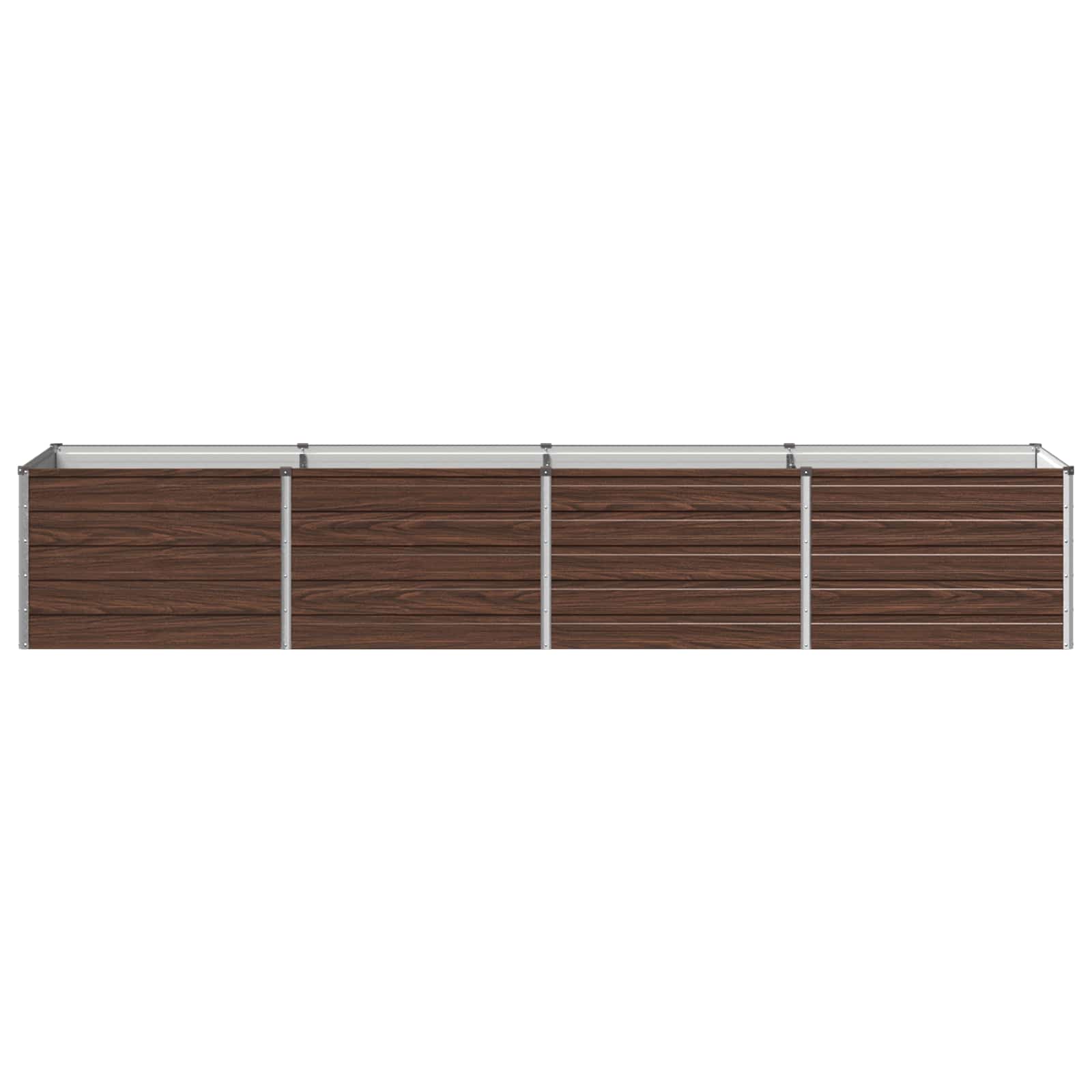 Tõstetud Aiapeenar Must pähkel 321 x 80 x 55 cm Teras
