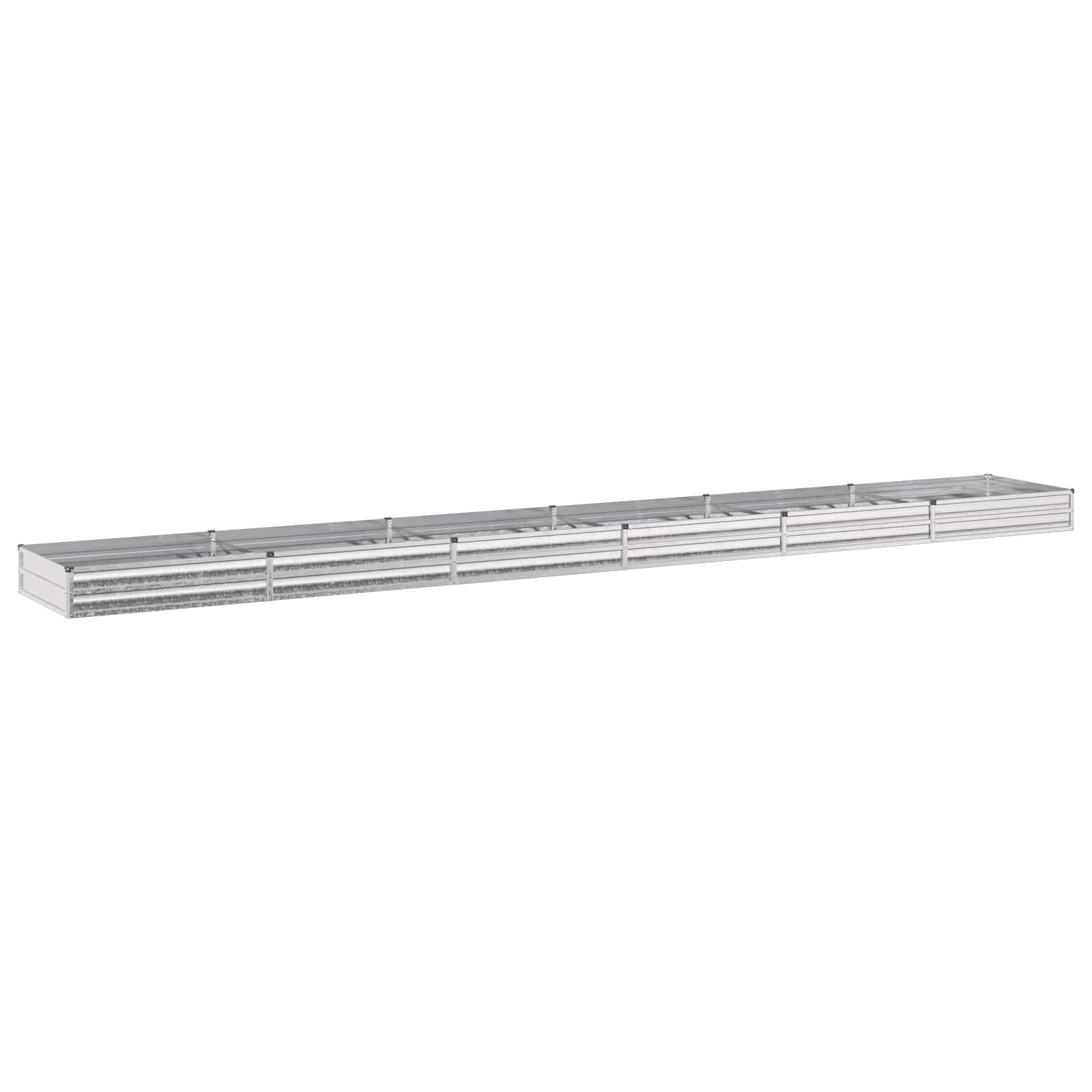 Tõstetud Aiapeenar Galvaniseeritud hõbedane 600 x 80 x 24 cm