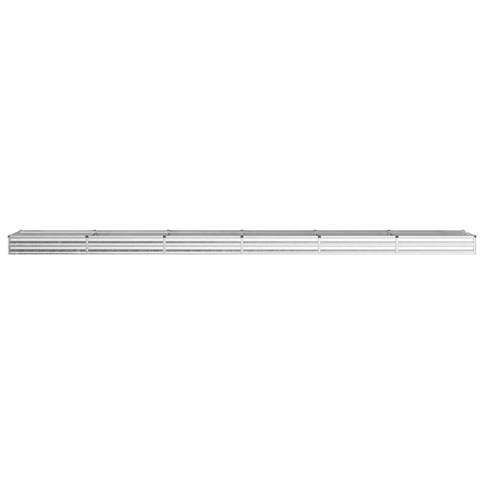 Tõstetud Aiapeenar Galvaniseeritud hõbedane 600 x 80 x 24 cm