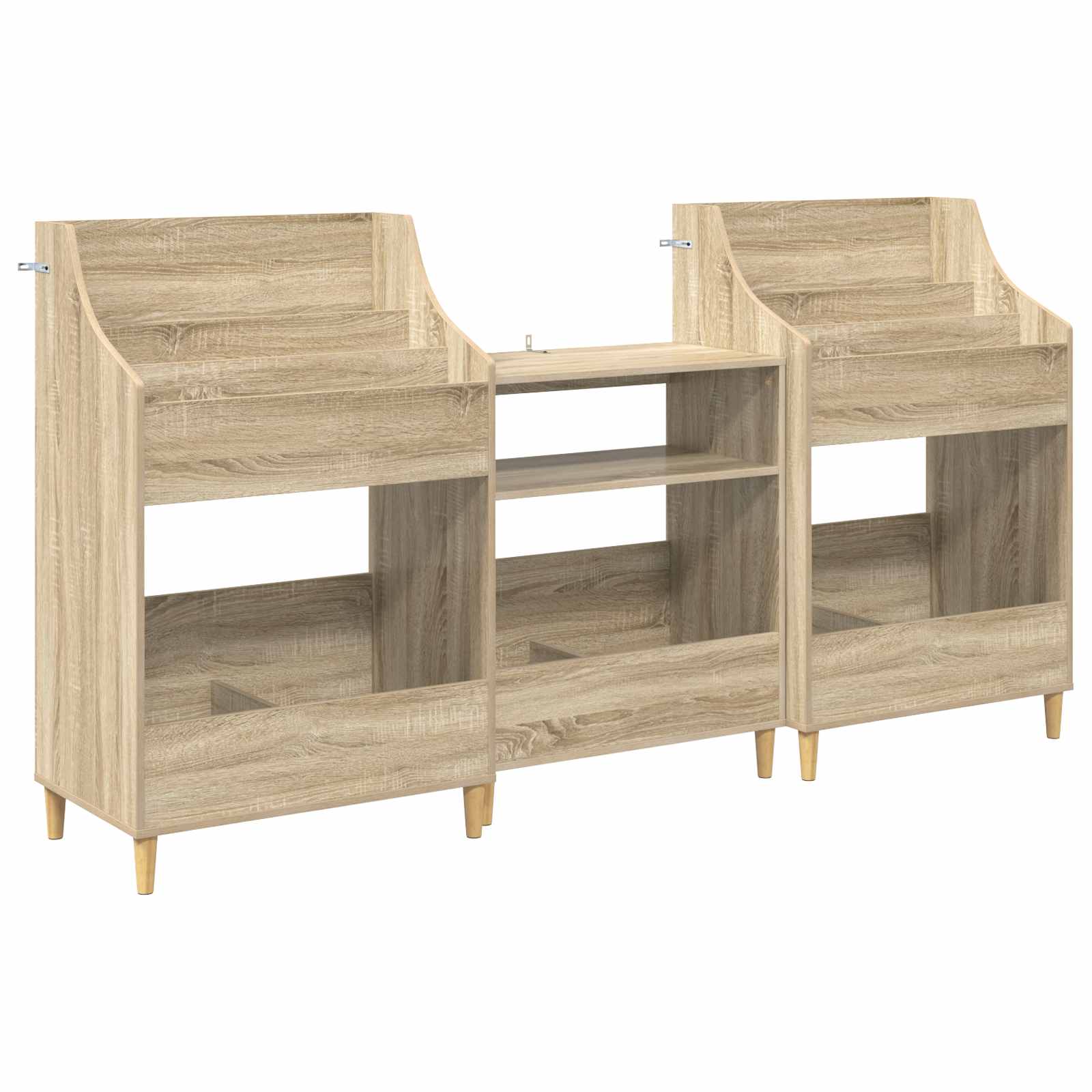 Meedia riiulite komplekt 3 tk Sonoma tamm 212 x 46 x 112 cm