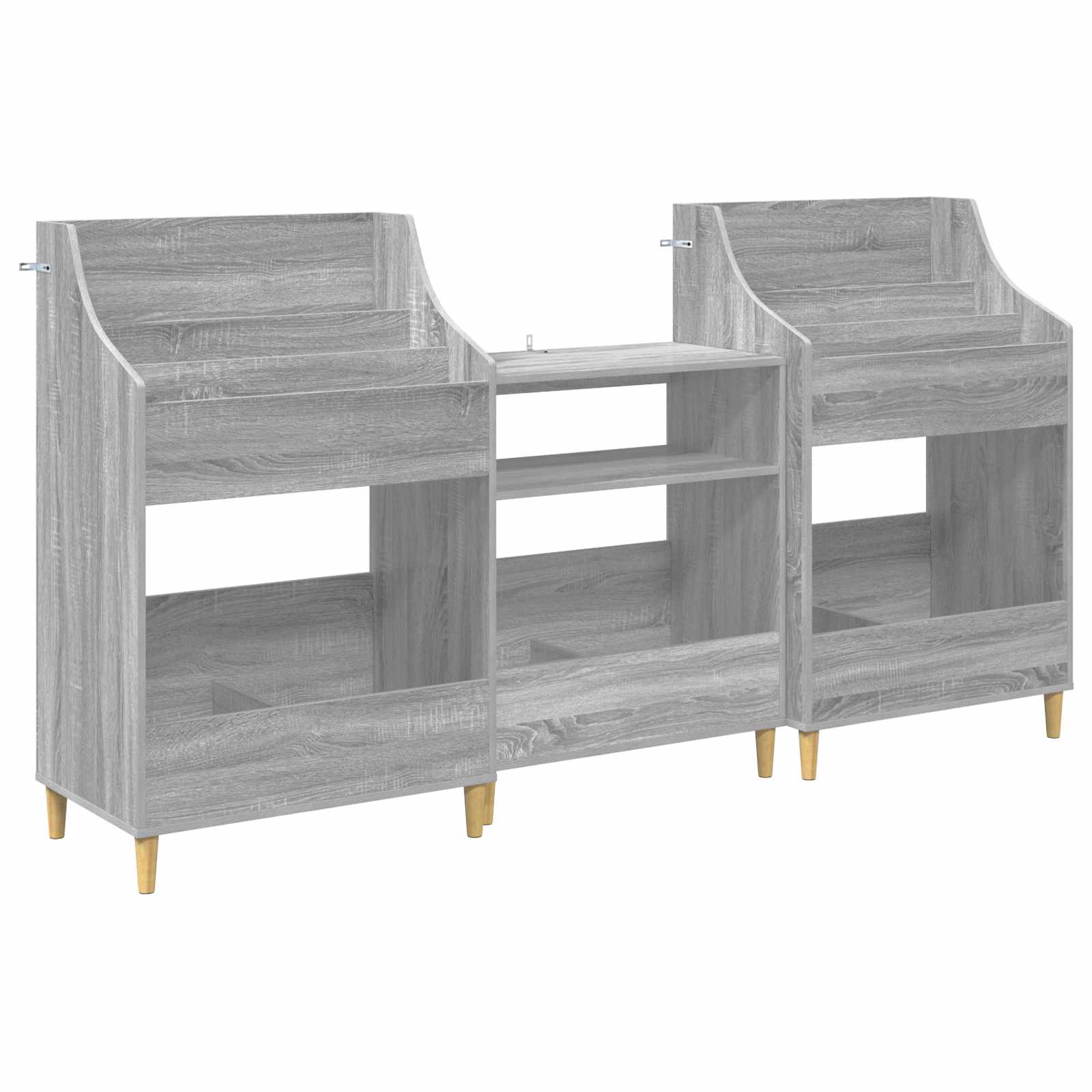 Meedia riiulite komplekt 3 tk Hall Sonoma 212 x 46 x 112 cm