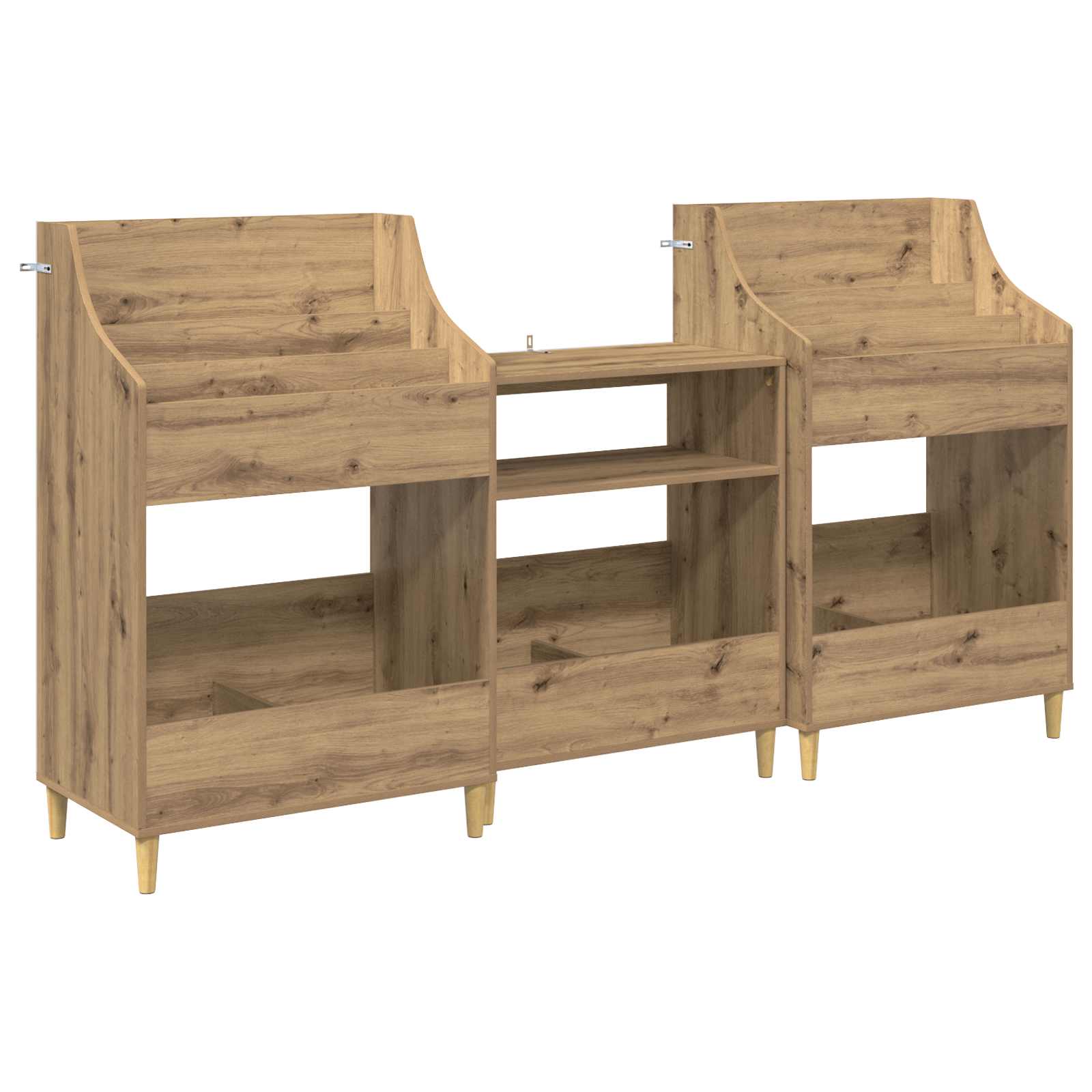 Meedia riiulite komplekt 3 tk Artisan tamm 212 x 46 x 112 cm