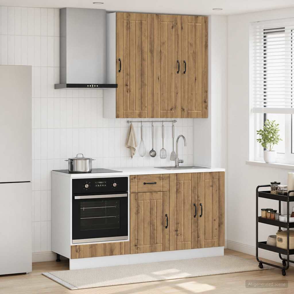 Köök üksus LUCCA 5 tk Artisan tamm Tehispuit