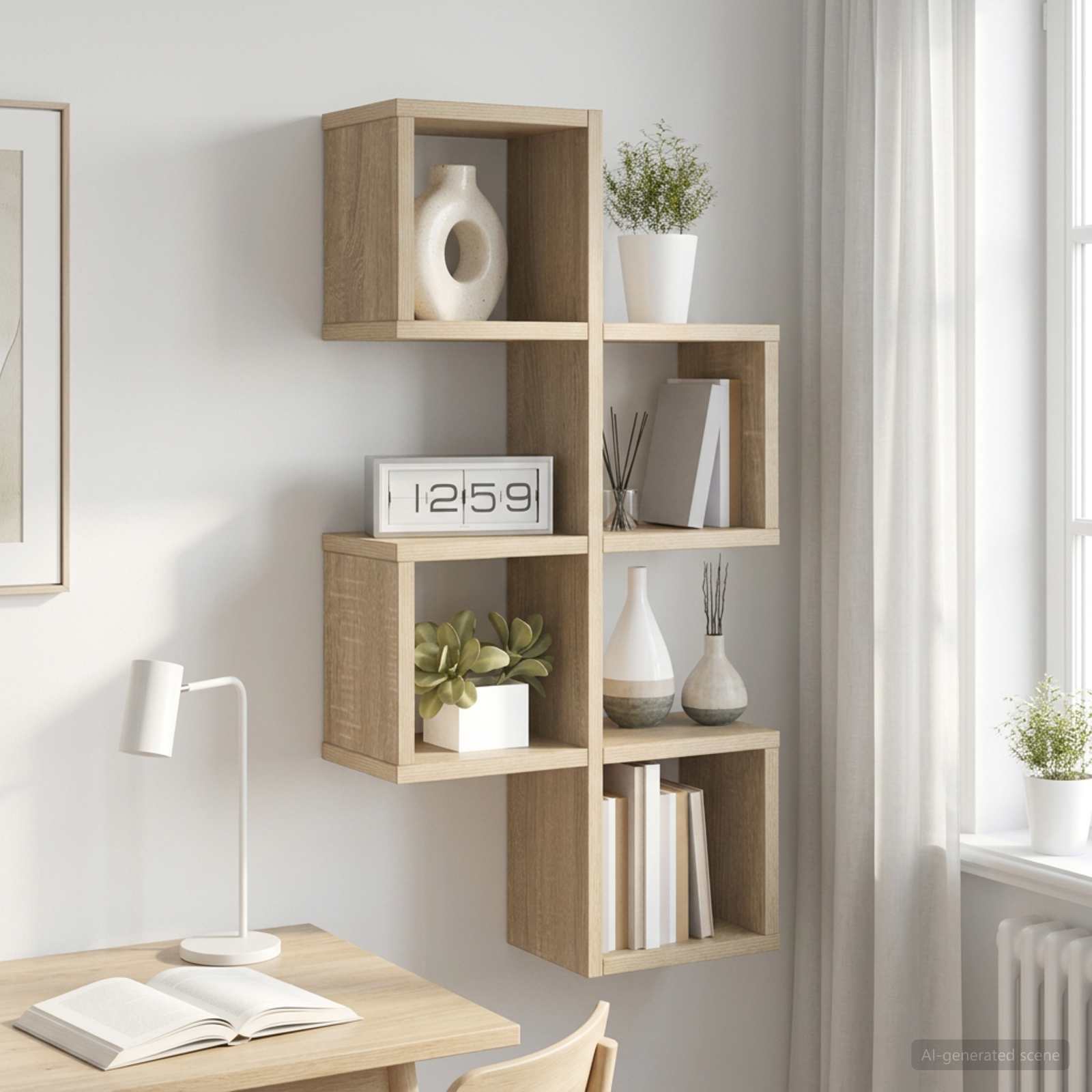 Seinariiul Seinale kinnitav Sonoma tamm 39 x 15 x 76 cm