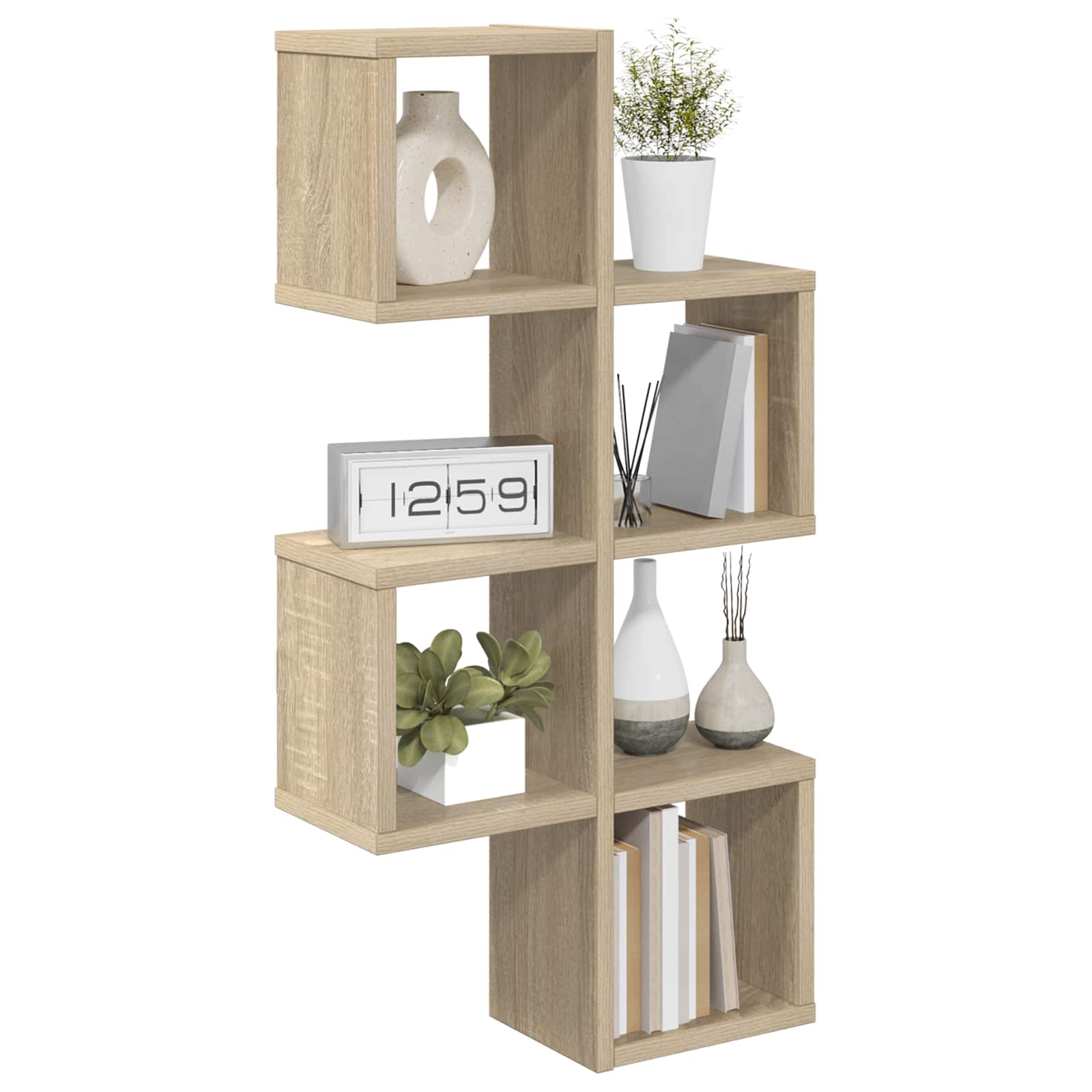 Seinariiul Seinale kinnitav Sonoma tamm 39 x 15 x 76 cm