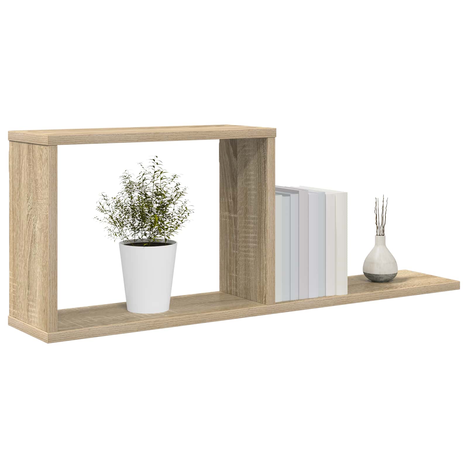 Seinale kinnitatavad riiulid Sonoma tamm 80 x 15 x 30 cm