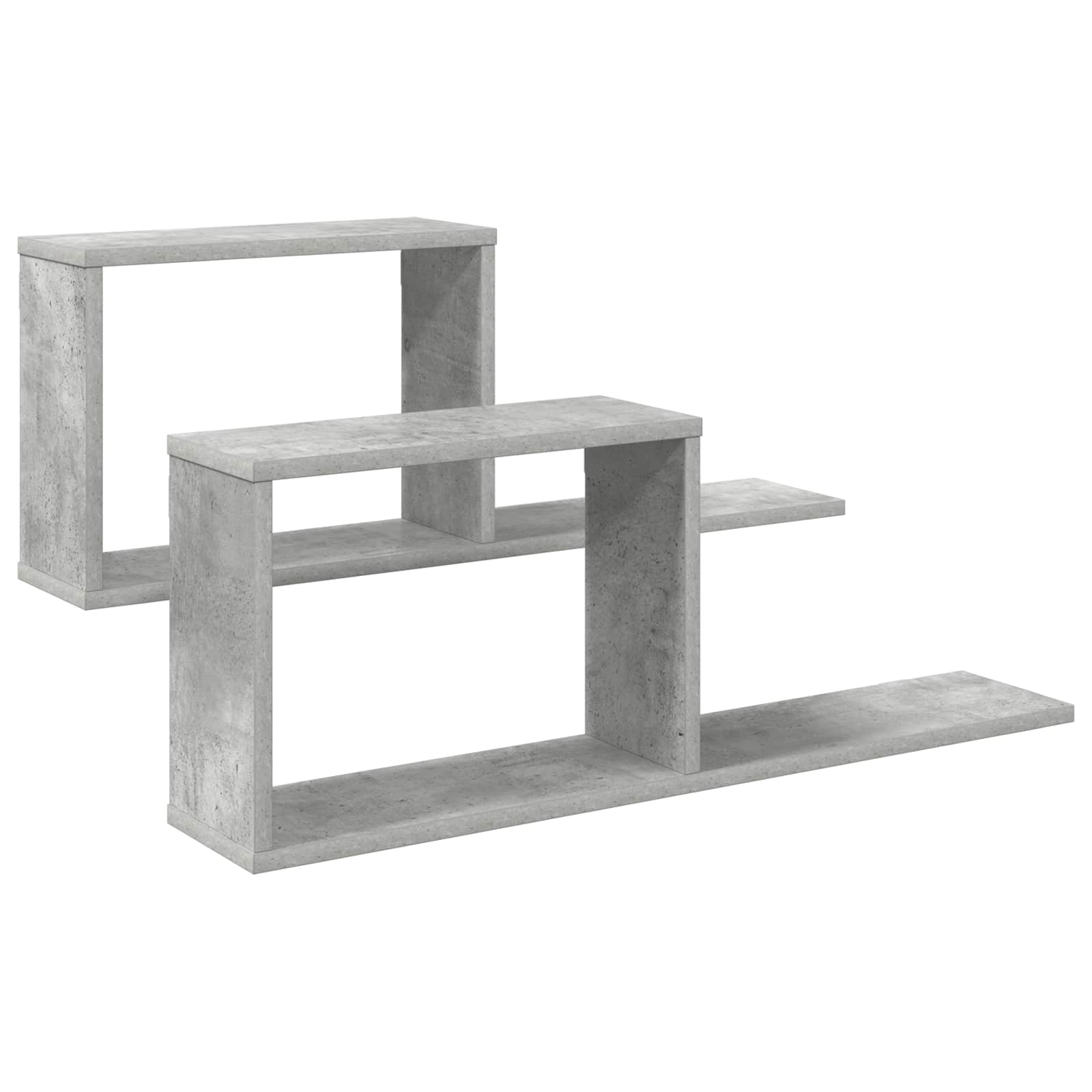 Seinale kinnitatavad riiulid 2 tk Betoonhall 80 x 15 x 30 cm