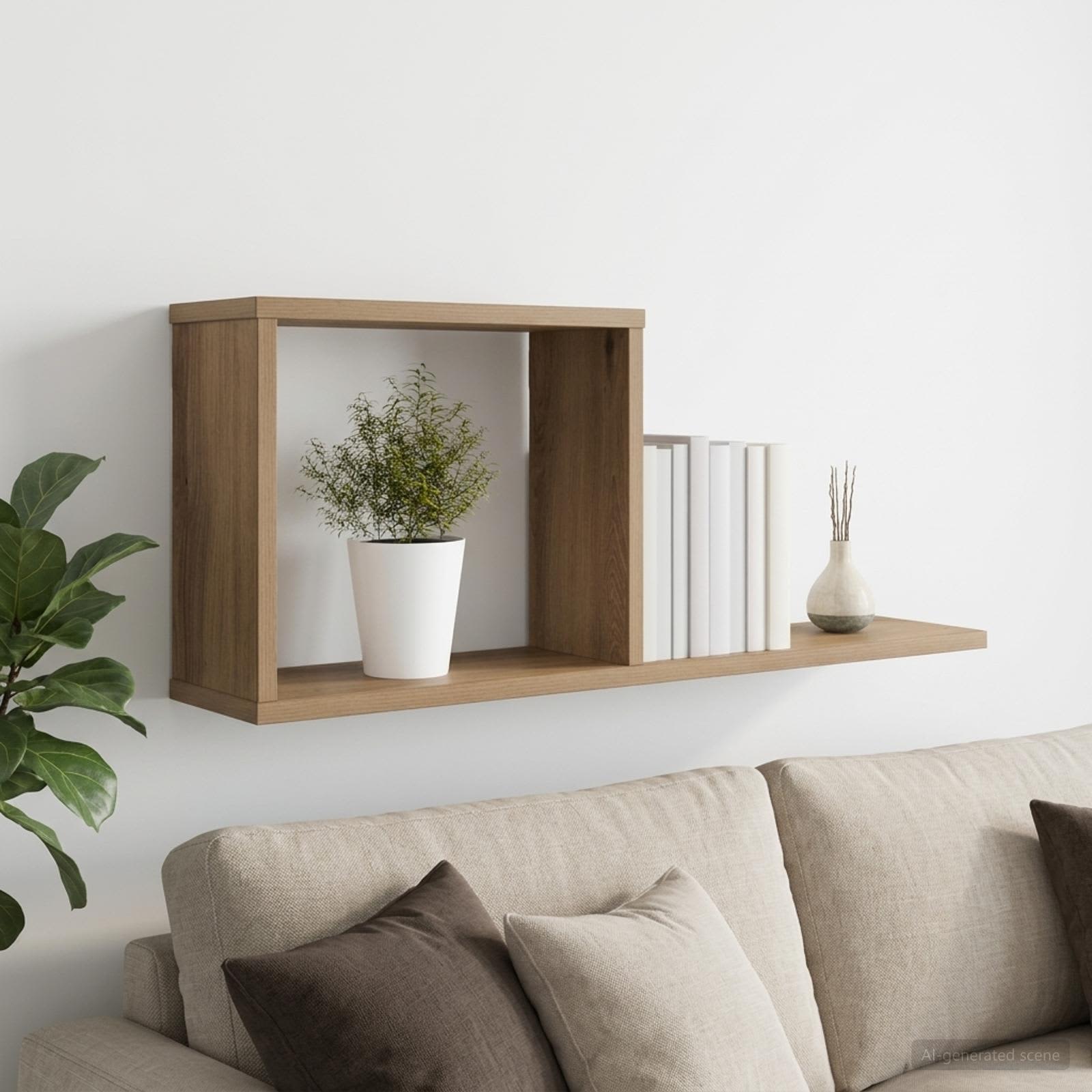 Seinale kinnitatavad riiulid Artisan tamm 80 x 15 x 30 cm