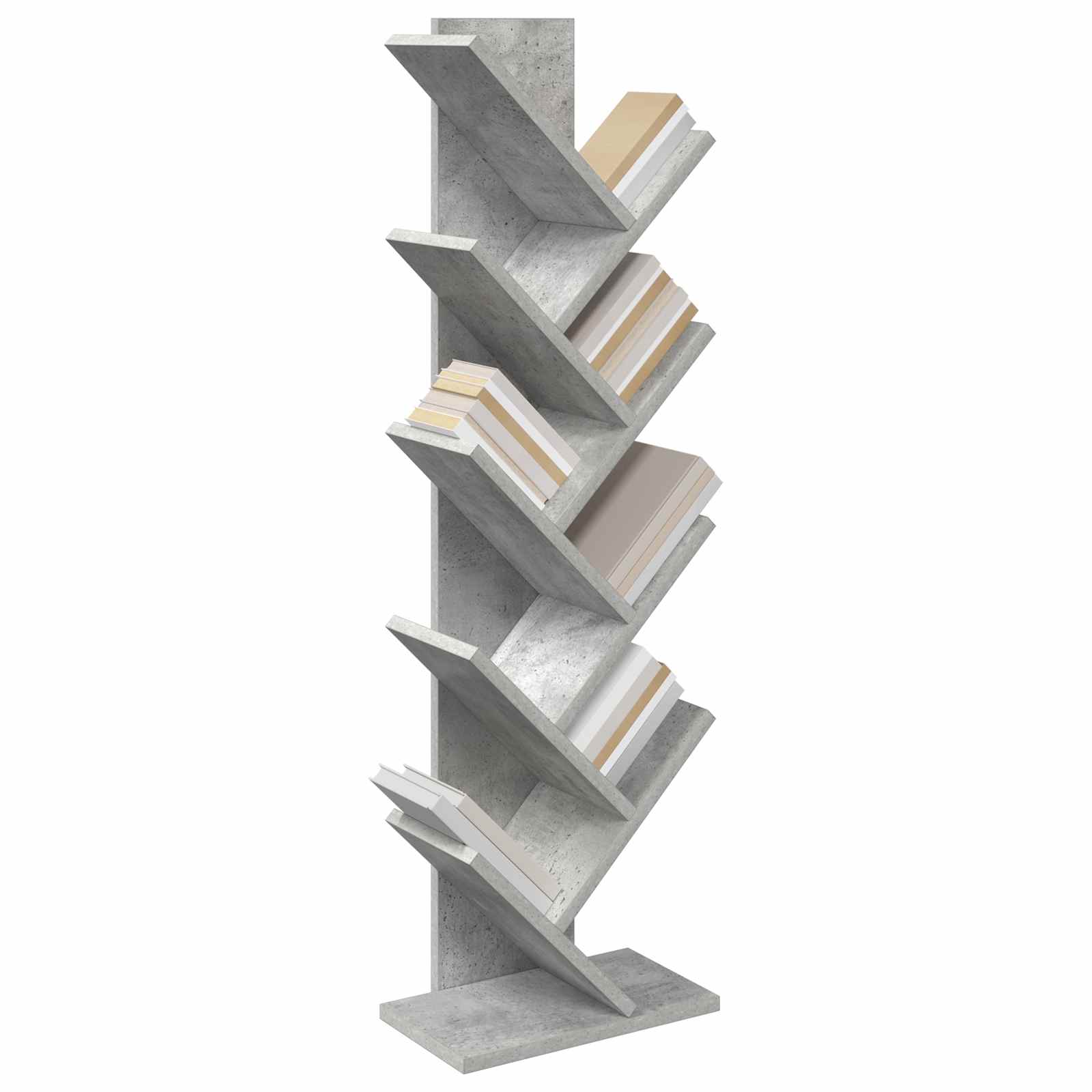 Puu Raamatuh shelf 6-tasandiline 30 x 18 x 100 cm Tehispuit