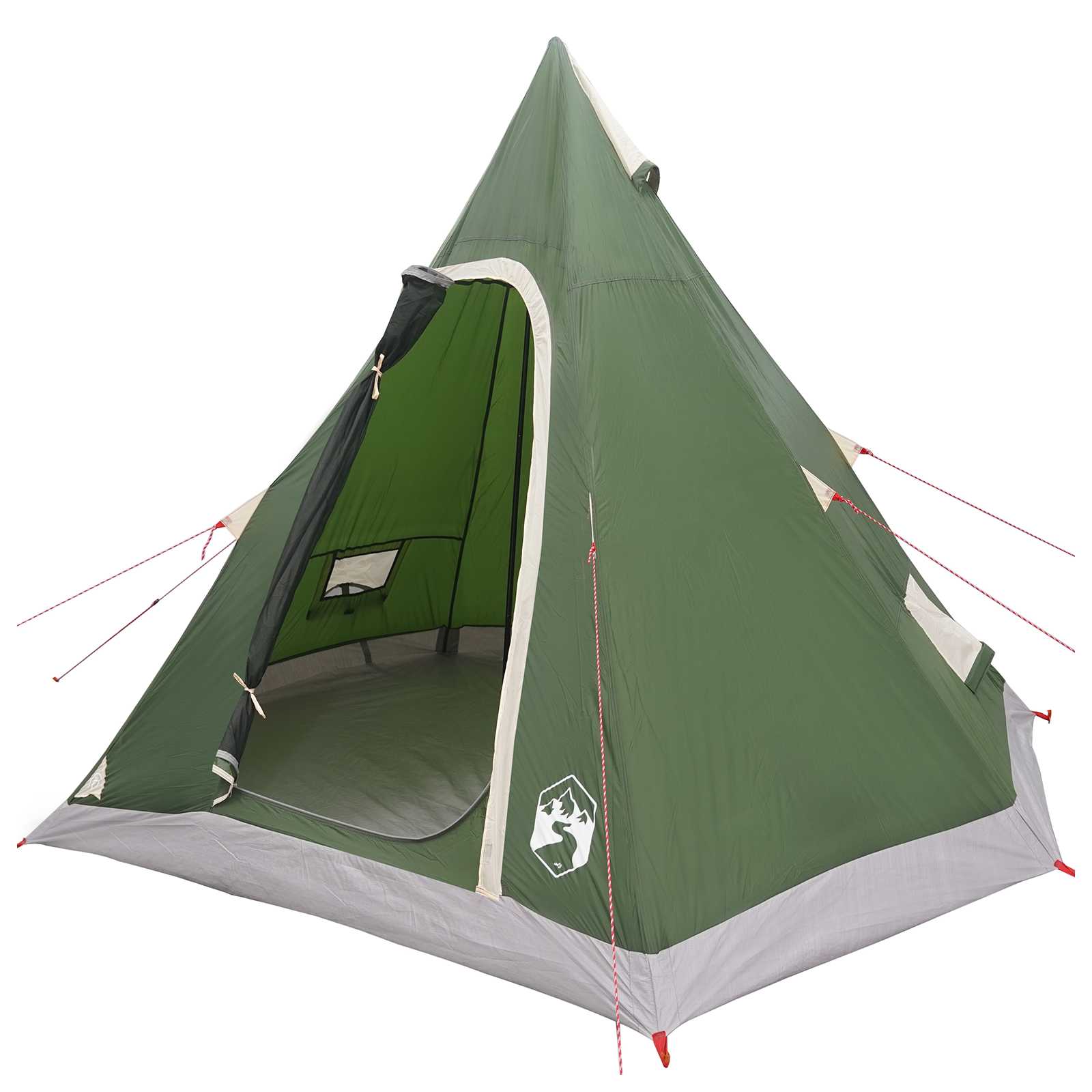 Tipi Tent Water-Resistant 3-kohaline Roheline
