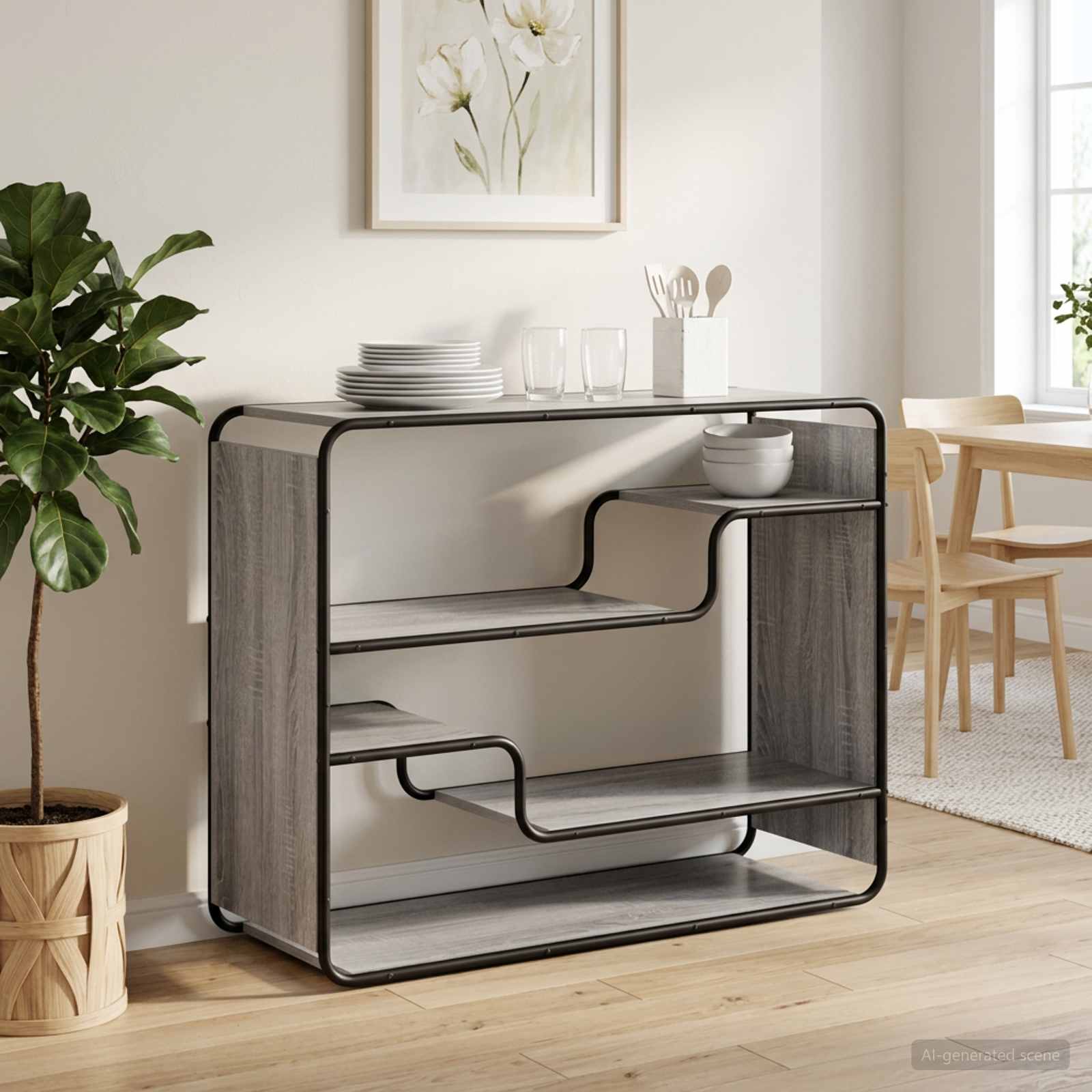 Kummut Hall Sonoma 98 x 37.5 x 75.5 cm Tehispuit