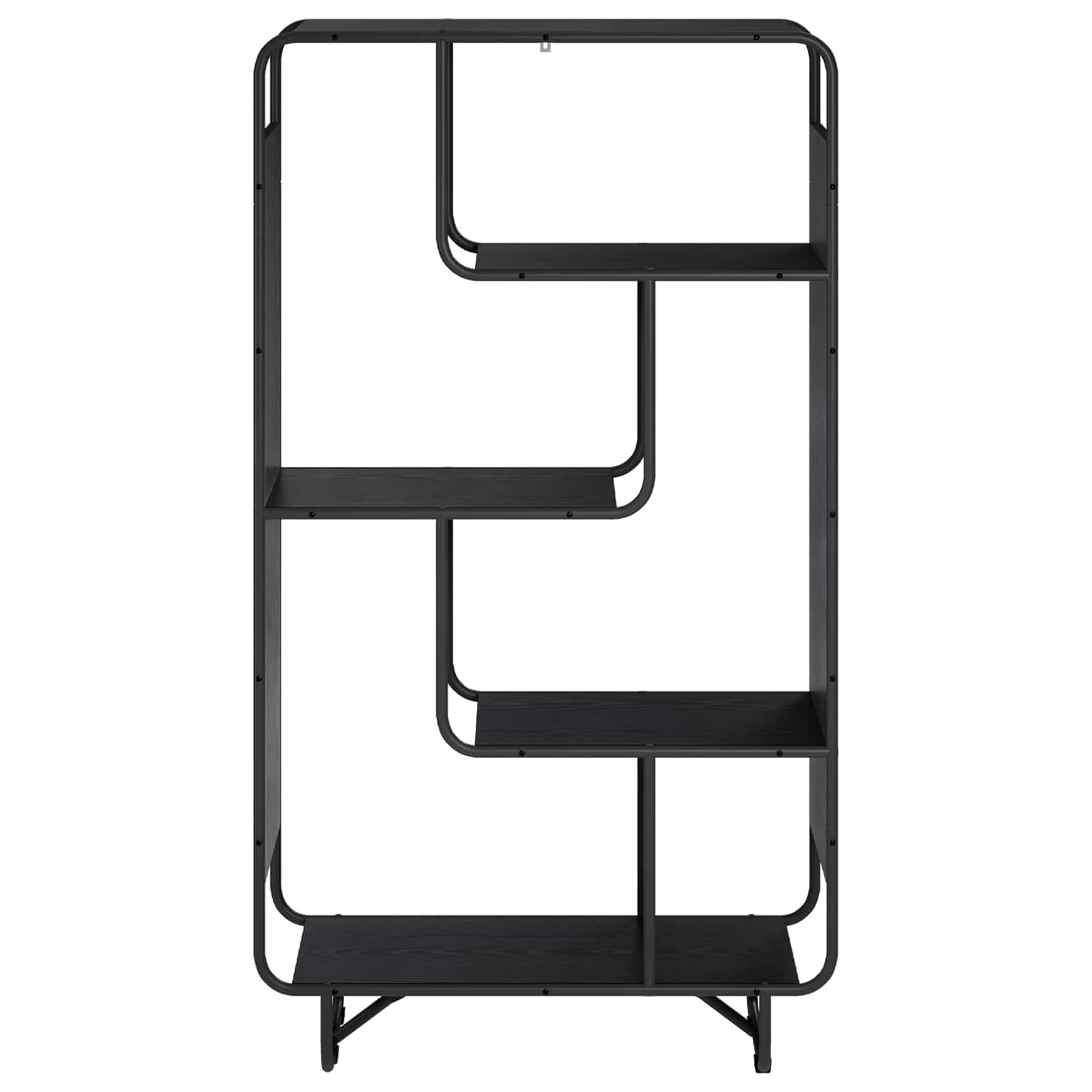 Kõrge kapp Must tamm 80 x 37.5 x 144 cm Tehispuit