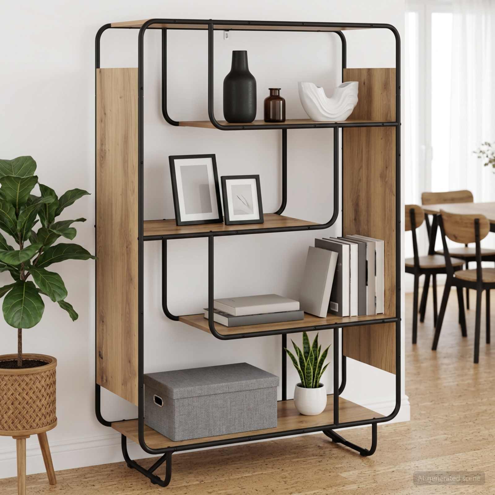 Kõrge kapp Artisan tamm 93.5 x 37.5 x 144 cm Tehispuit