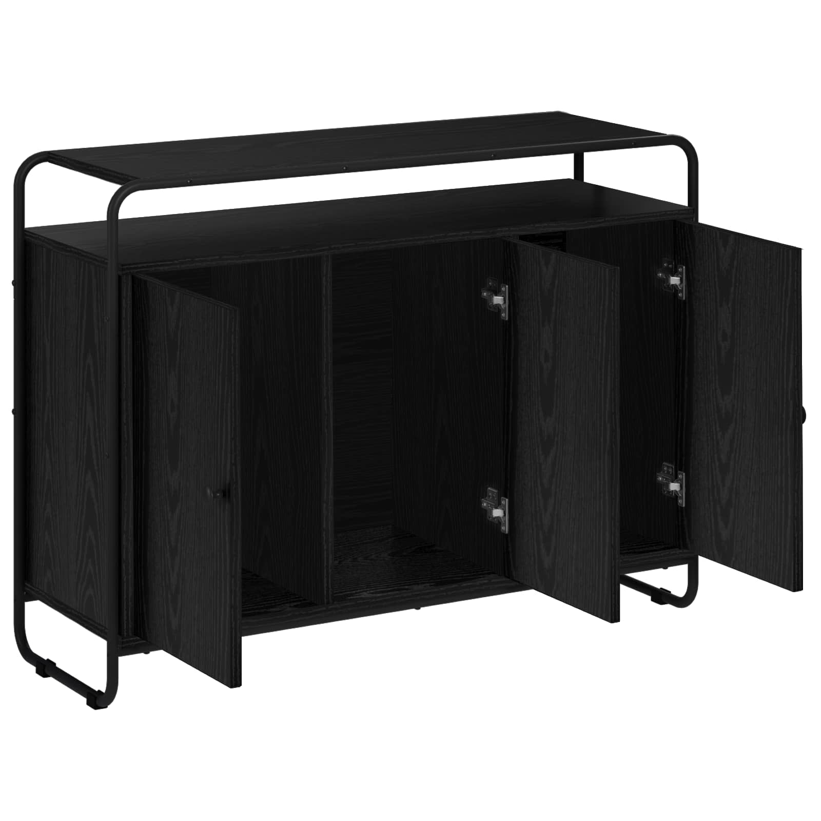 Puhvetkapp Must tamm 102 x 35 x 75 cm Tehispuit