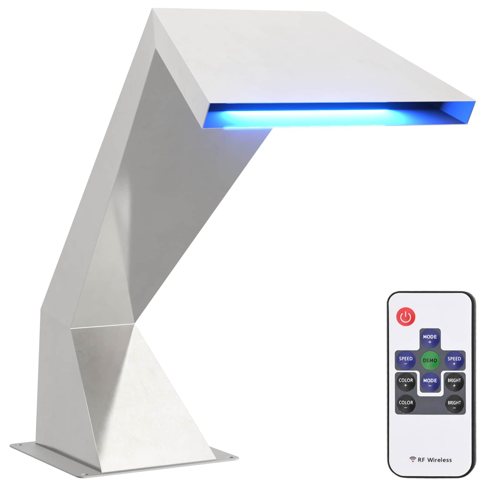 Basseini juga RGB LEDidega Roostevaba teras 63,5 x 29 x 51 cm